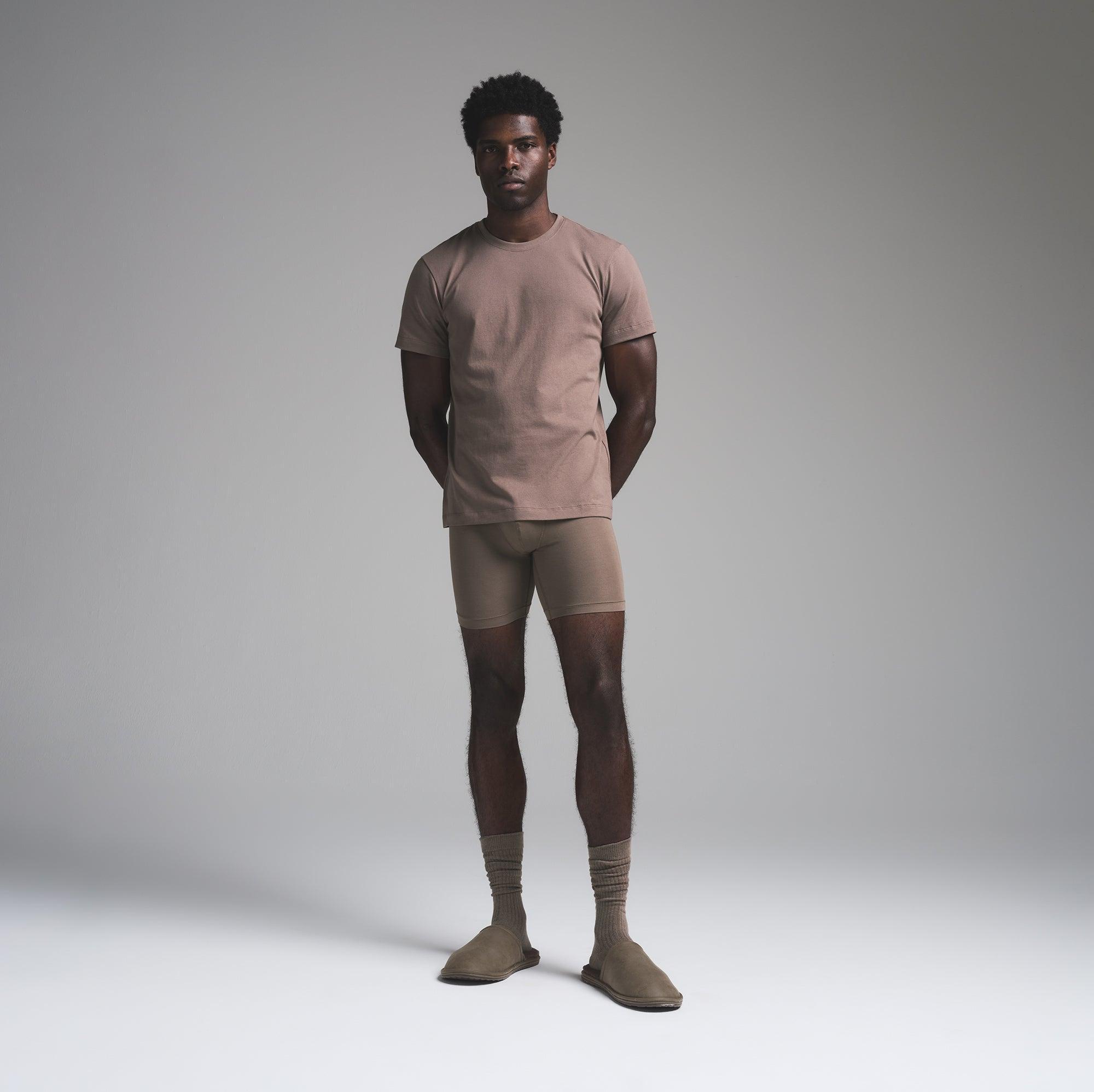 MENS FAUX SHEARLING SLIPPER | TRUFFLE Product Image