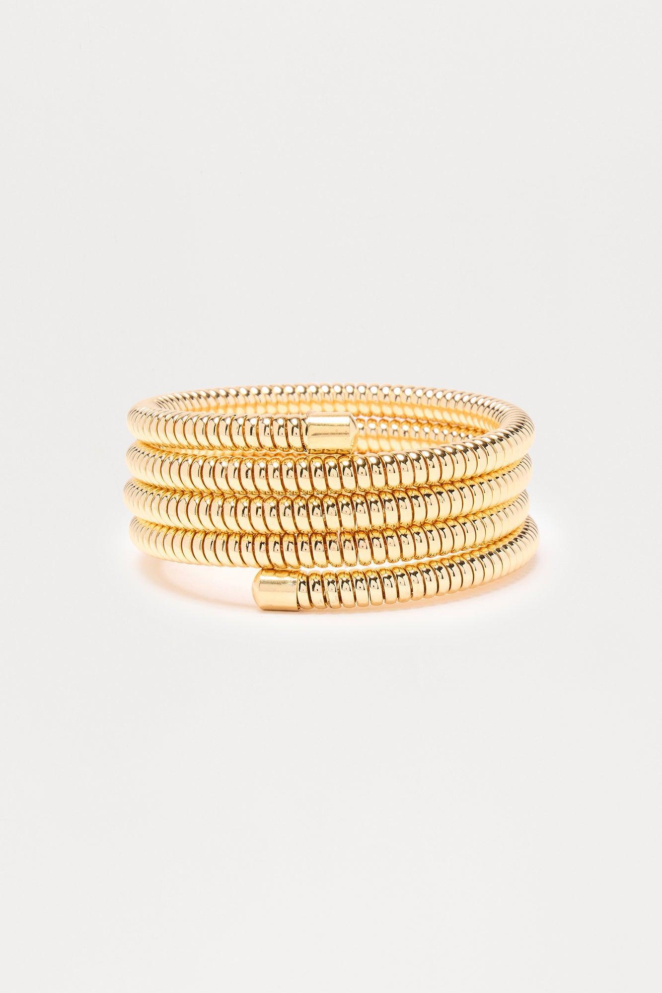 Coiled Carrier Bracelet - Gold Female Product Image