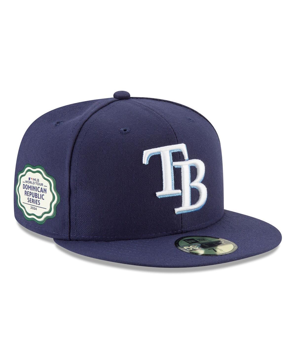 Men's New Era Navy Tampa Bay Rays 2024 MLB World Tour: Dominican Republic Series 59FIFTY Fitted Hat, Size: 8, Blue Product Image