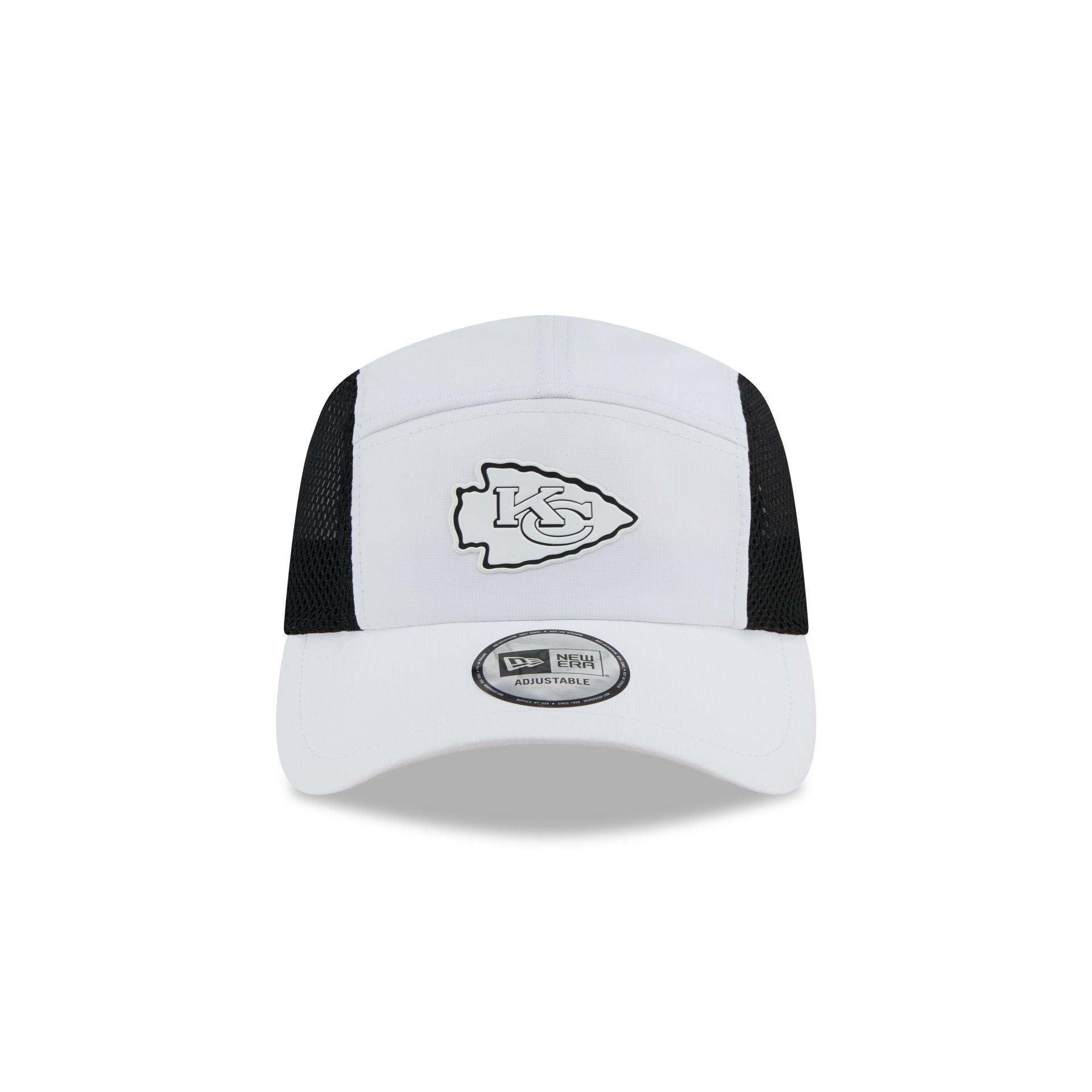 Kansas City Chiefs White Poly Runner Adjustable Hat Male Product Image