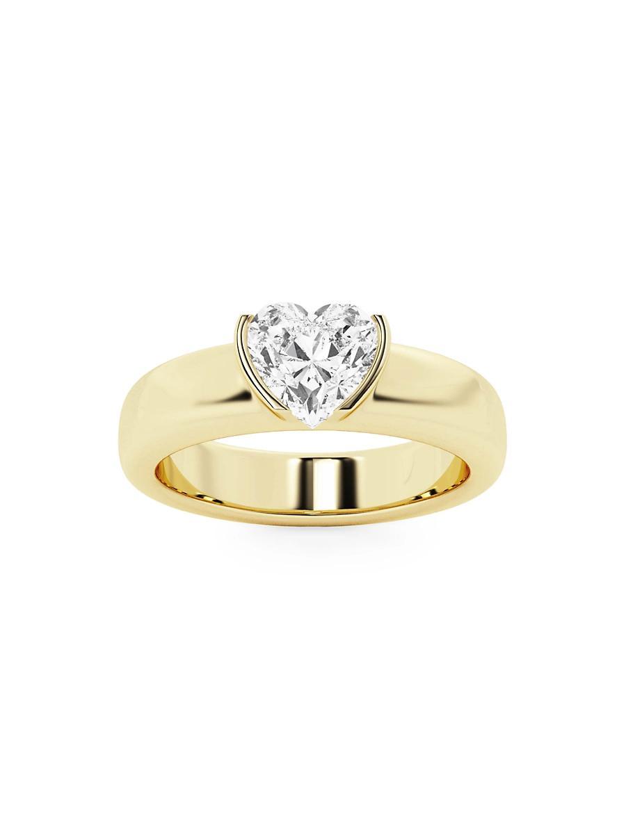Womens 14K Gold & 1.00 TCW Lab-Grown Diamond Stackable Ring Product Image