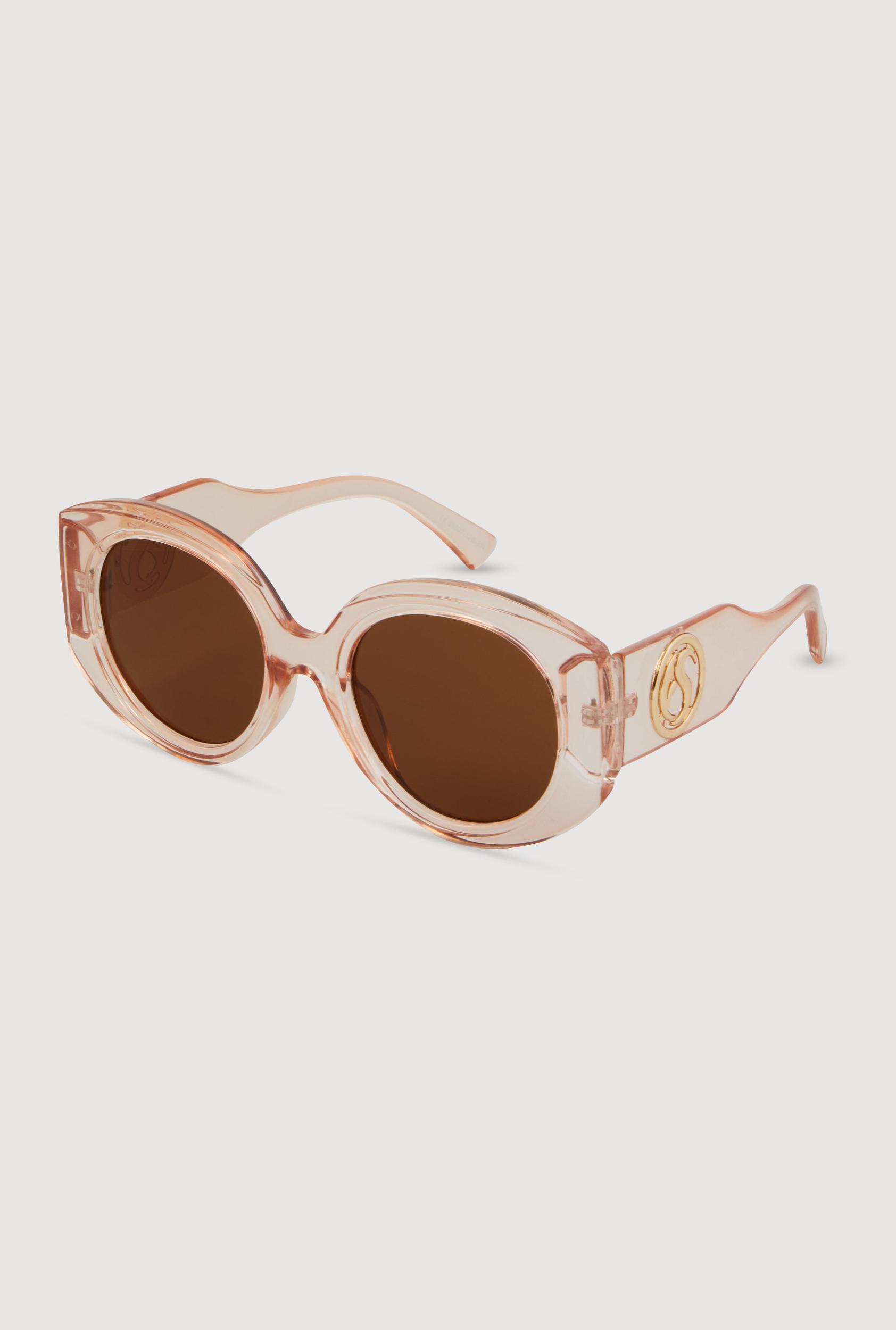 Retro Oversized Round Frame Sunglasses Female Product Image