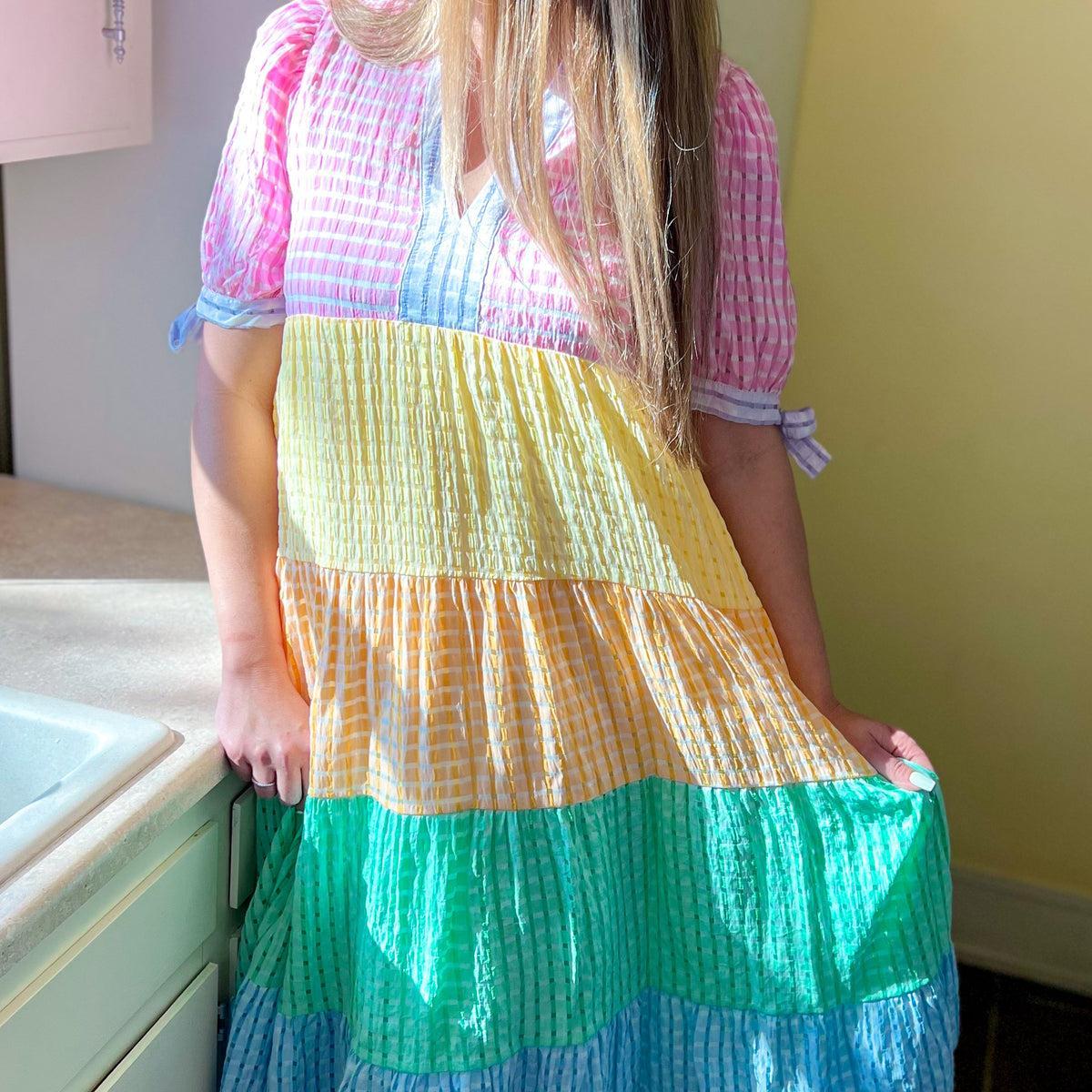 Sunday's Best Gingham Maxi Dress Product Image