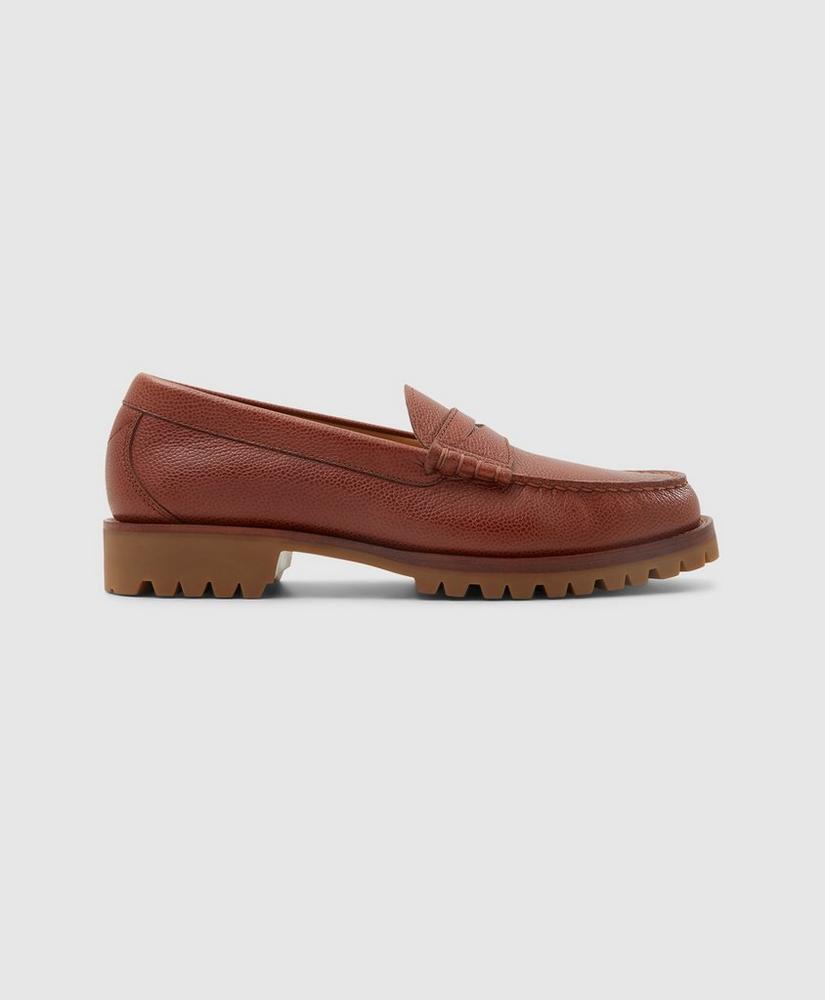Leather Penny Loafer with Lug Sole Product Image
