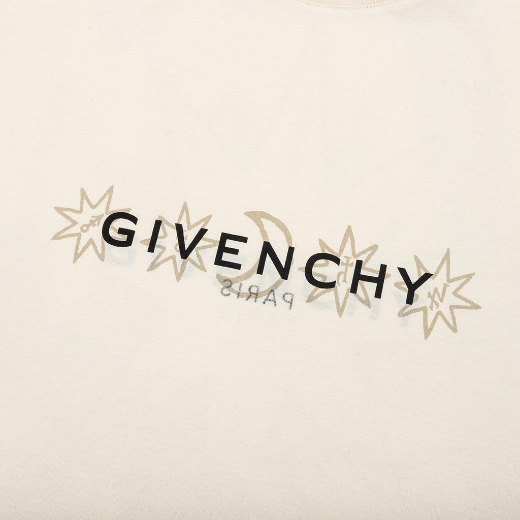 Reverse Cotton with Tarot Print T-Shirt - Ivory Male Product Image