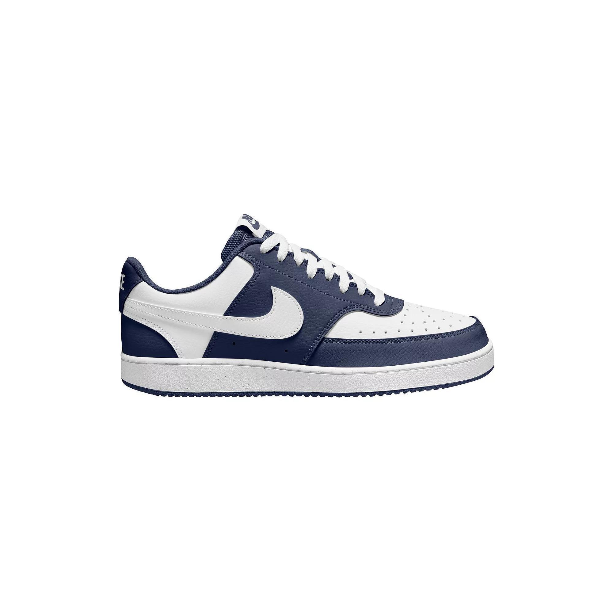 Men's Nike Court Vision Low Sneakers, Size: 10.5, Black Navy White Product Image