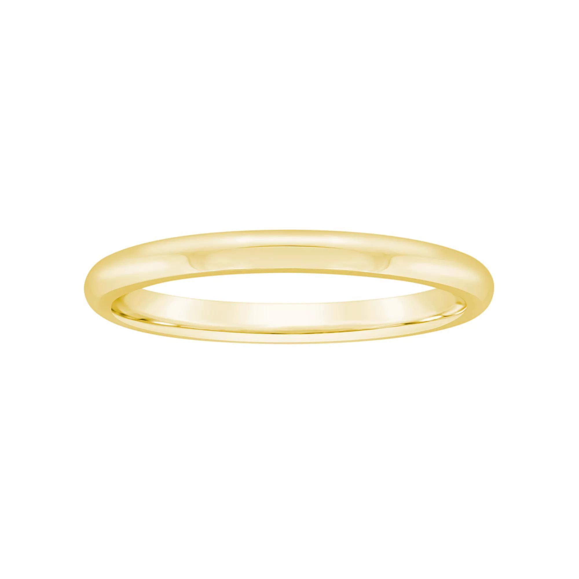 Alyson Layne 14k Gold 2 mm Half Round Comfort Fit Wedding Band, Women's Product Image