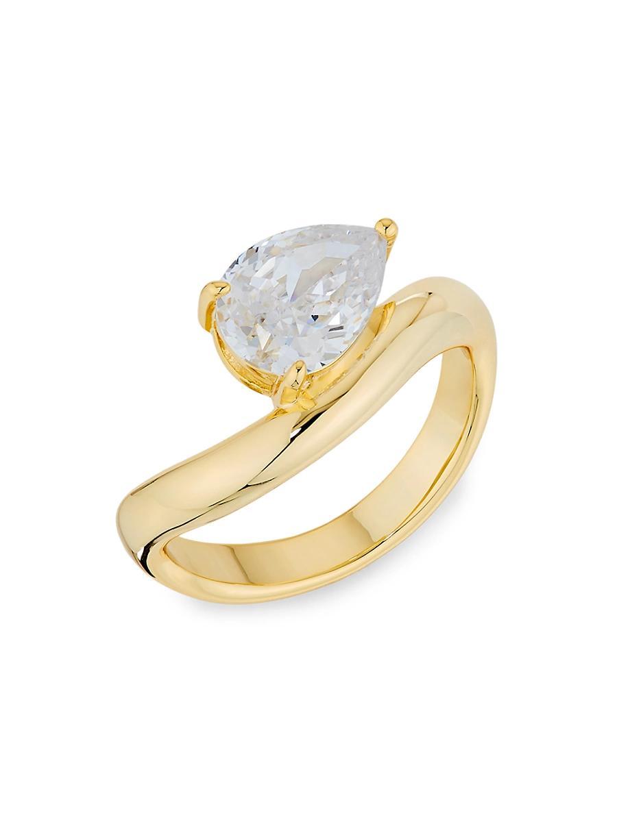Womens Nikita 14K-Gold-Plated & Cubic Zirconia Ring Product Image