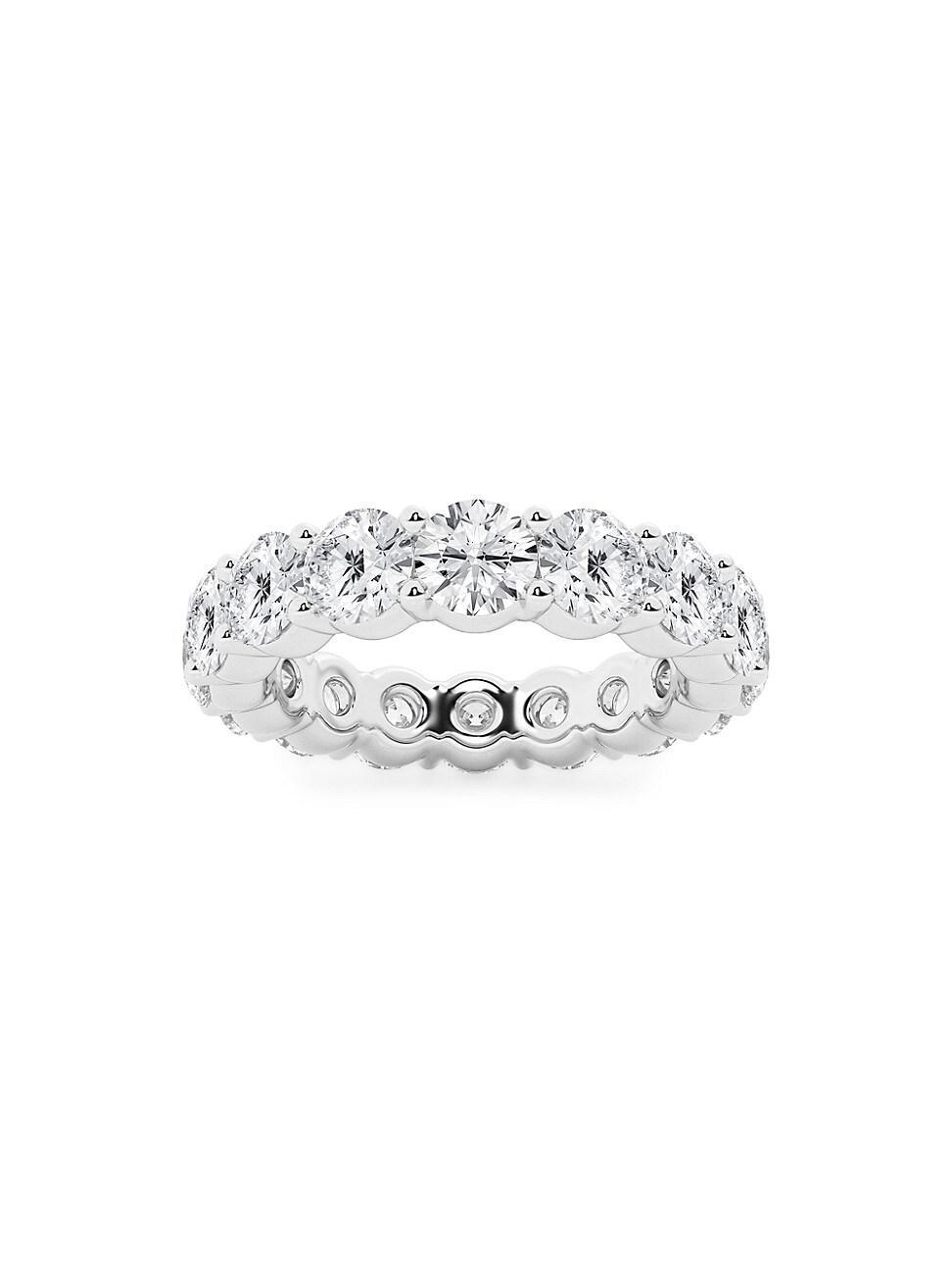 Womens Platinum & Round Lab-Grown Diamond Shared-Prong Eternity Band/1.00-5.00 TCW Product Image