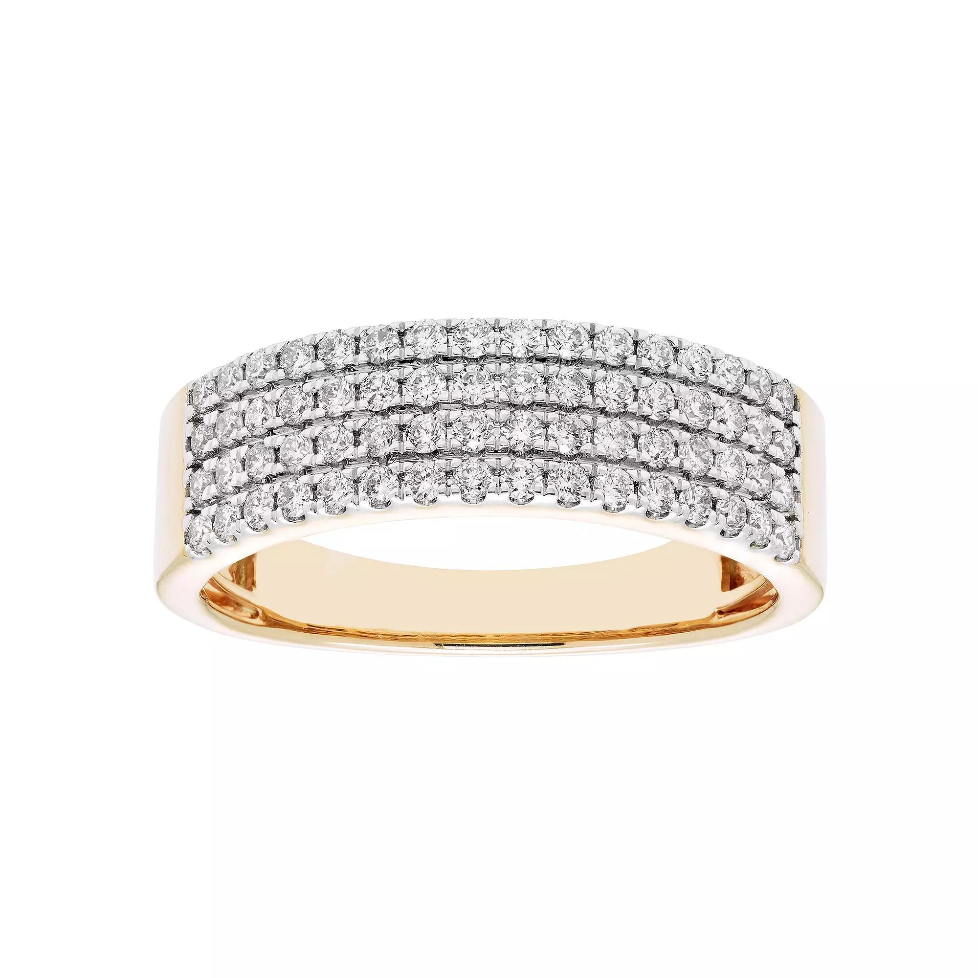 The Regal Collection IGL Certified 1/2 Carat T.W. Diamond Ring, Women's, Size: 7, 14k Gold Product Image