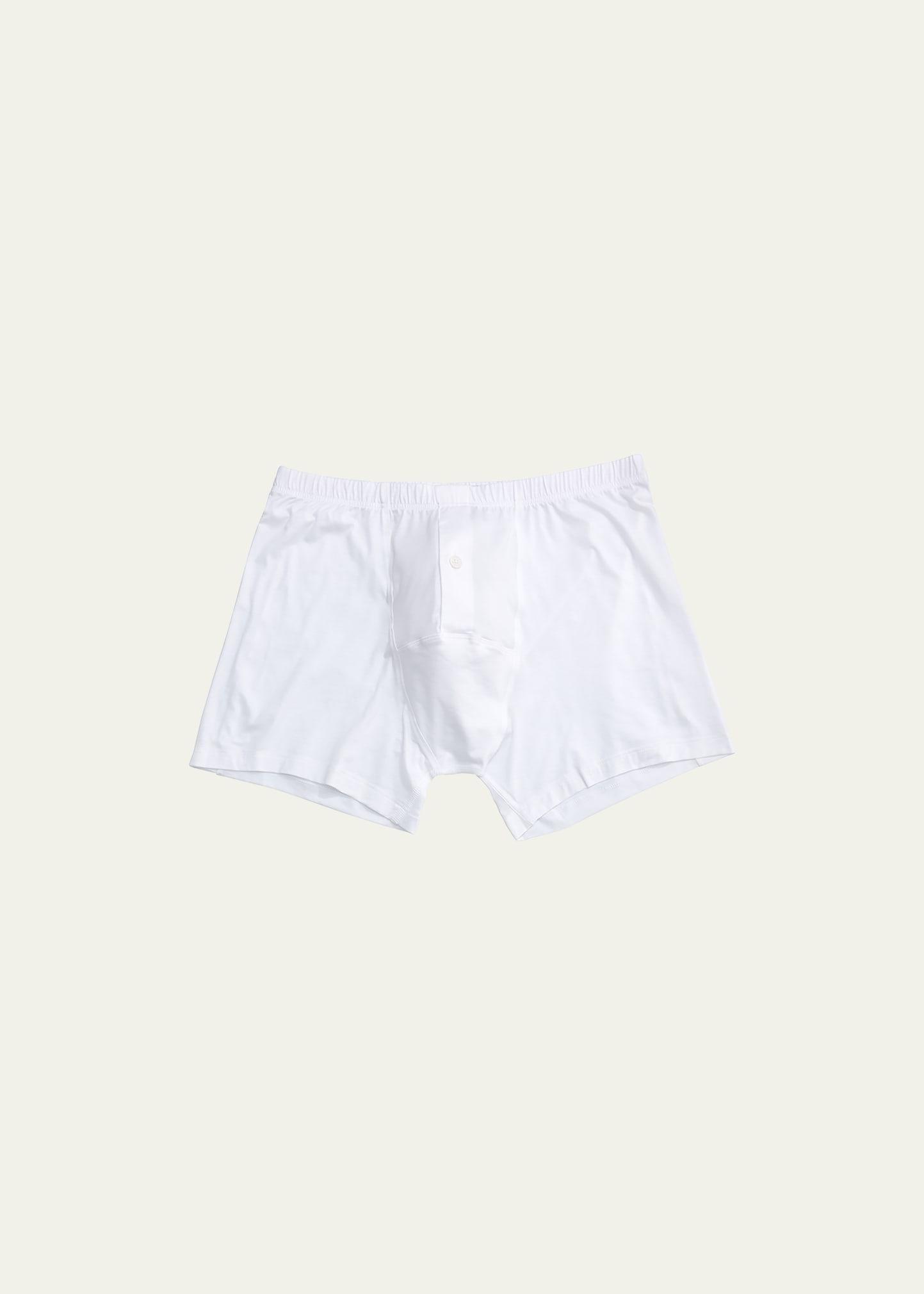 Mens Cotton Sensation Boxer Briefs (Longer Leg) Product Image