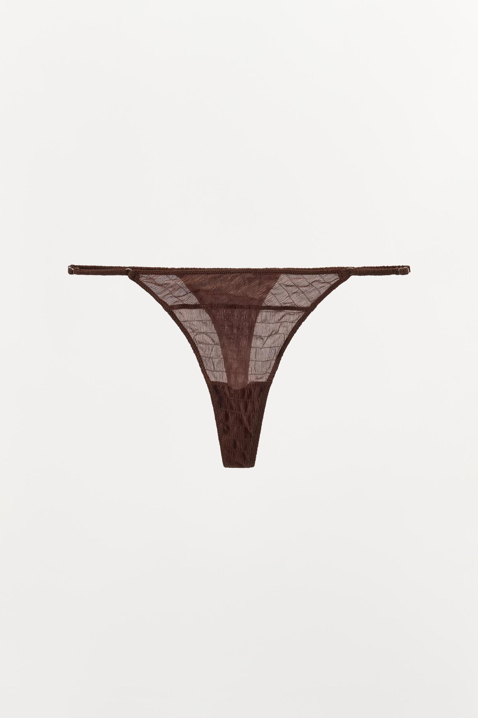STRUCTURED SILK THONG LIMITED EDITION Product Image
