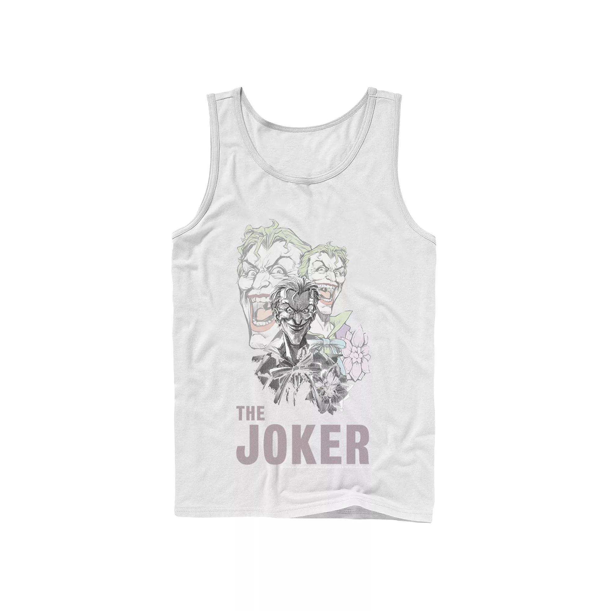 Men's DC Comics The Joker Collage Tank Top, Size: Large, White Product Image