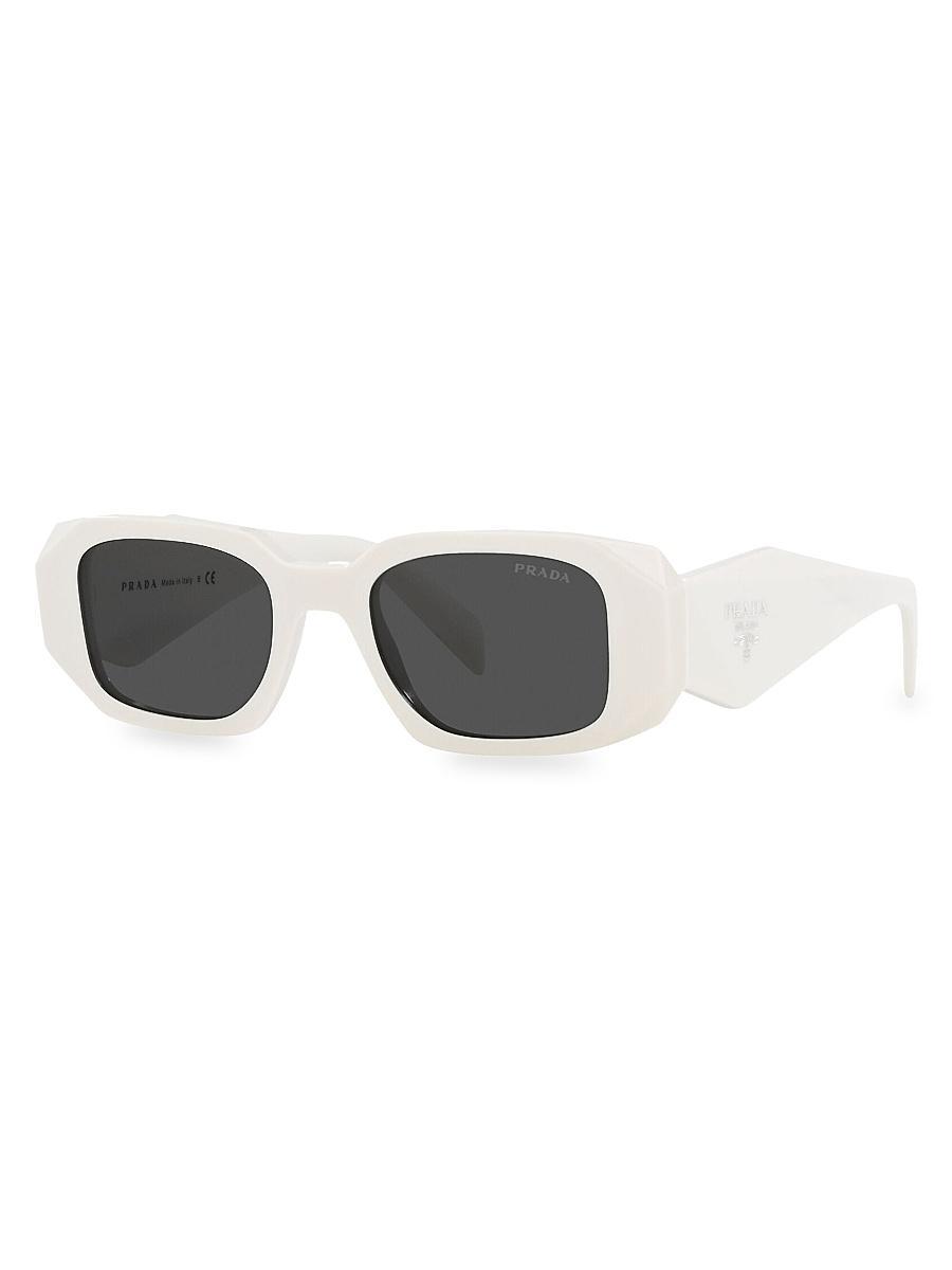 Mens Rectangle Acetate Logo Sunglasses Product Image