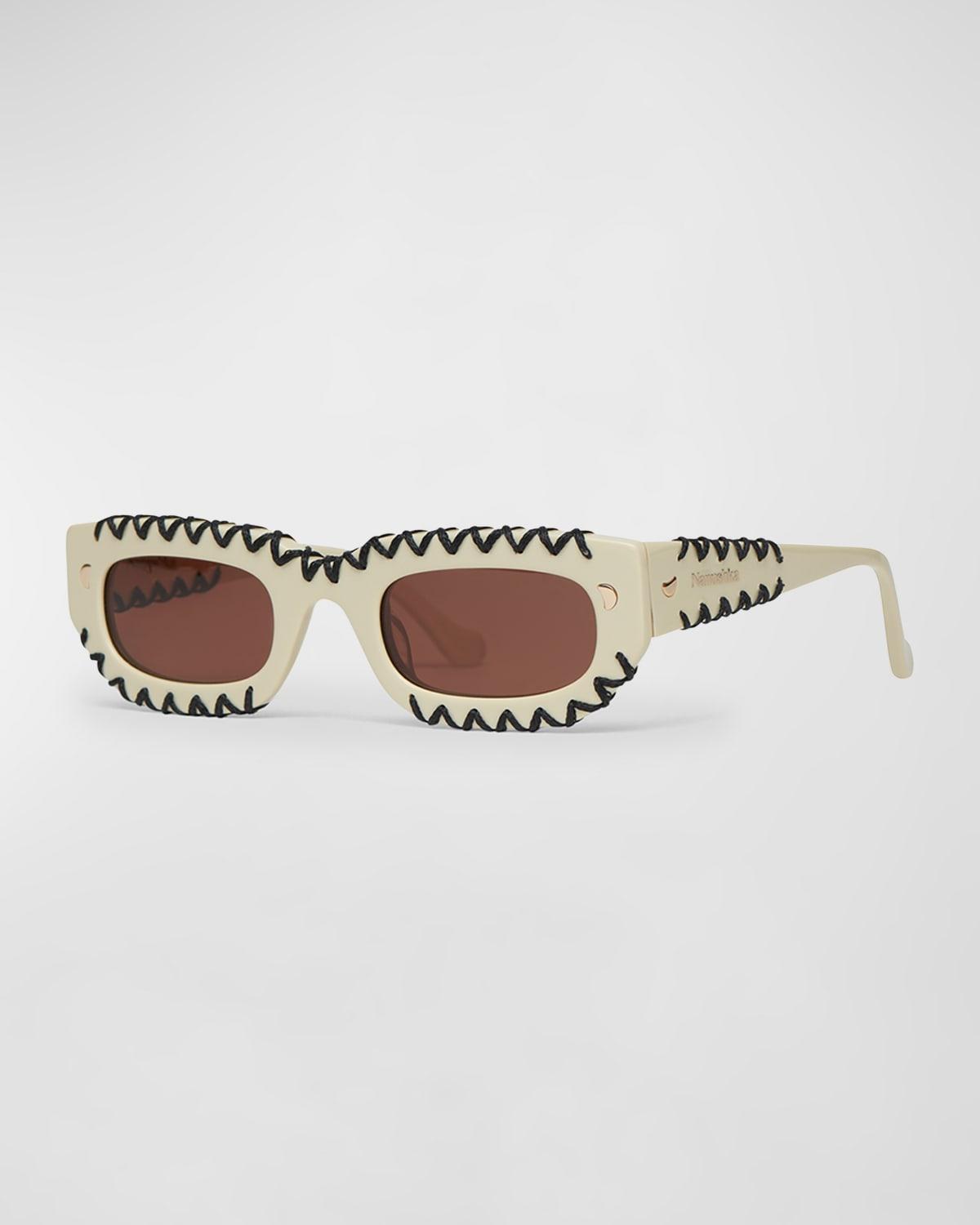 Kadee Crochet Acetate Rectangle Sunglasses Product Image