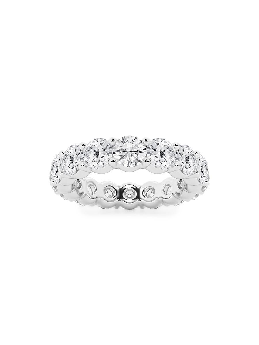 Womens Platinum & Round Lab-Grown Diamond Shared-Prong Eternity Band/1.00-5.00 TCW Product Image