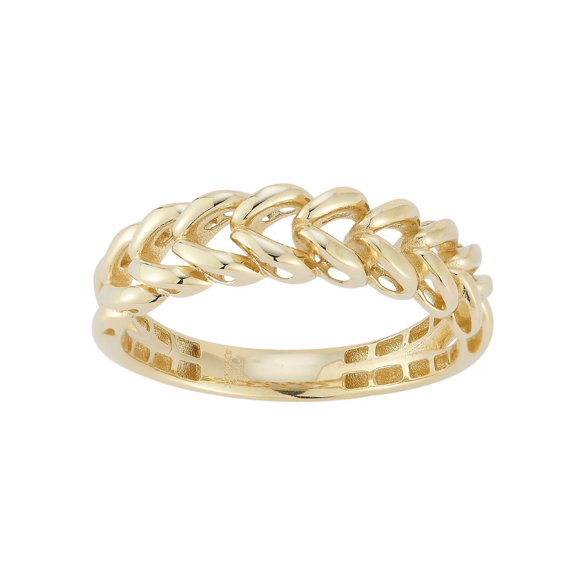LUMINOR GOLD 14k Gold Striking Chain Link Ring, Women's, Size: 8 Product Image