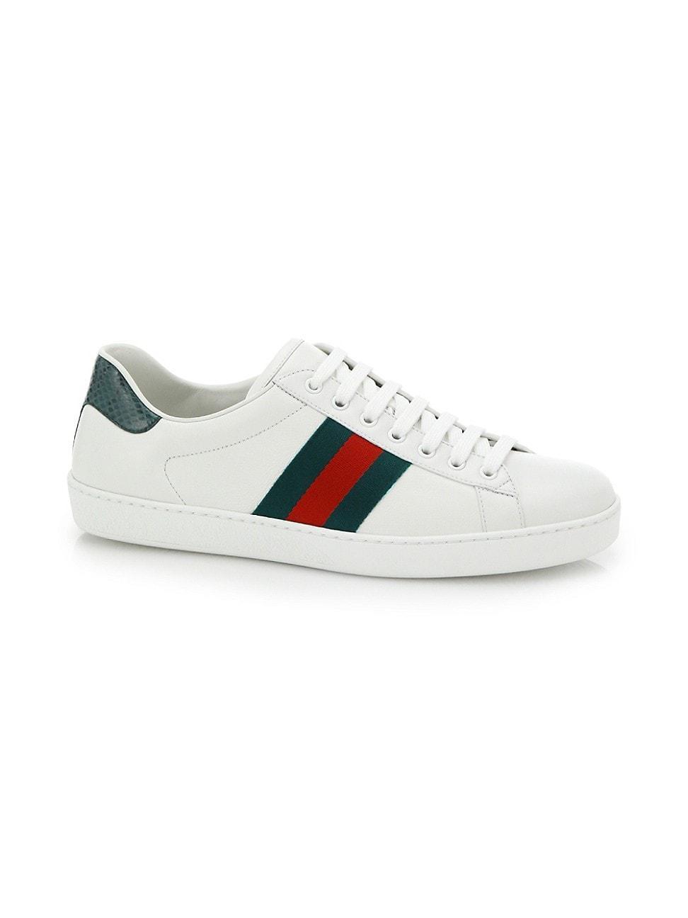 Mens New Ace Crocodile-Embossed Sneakers Product Image