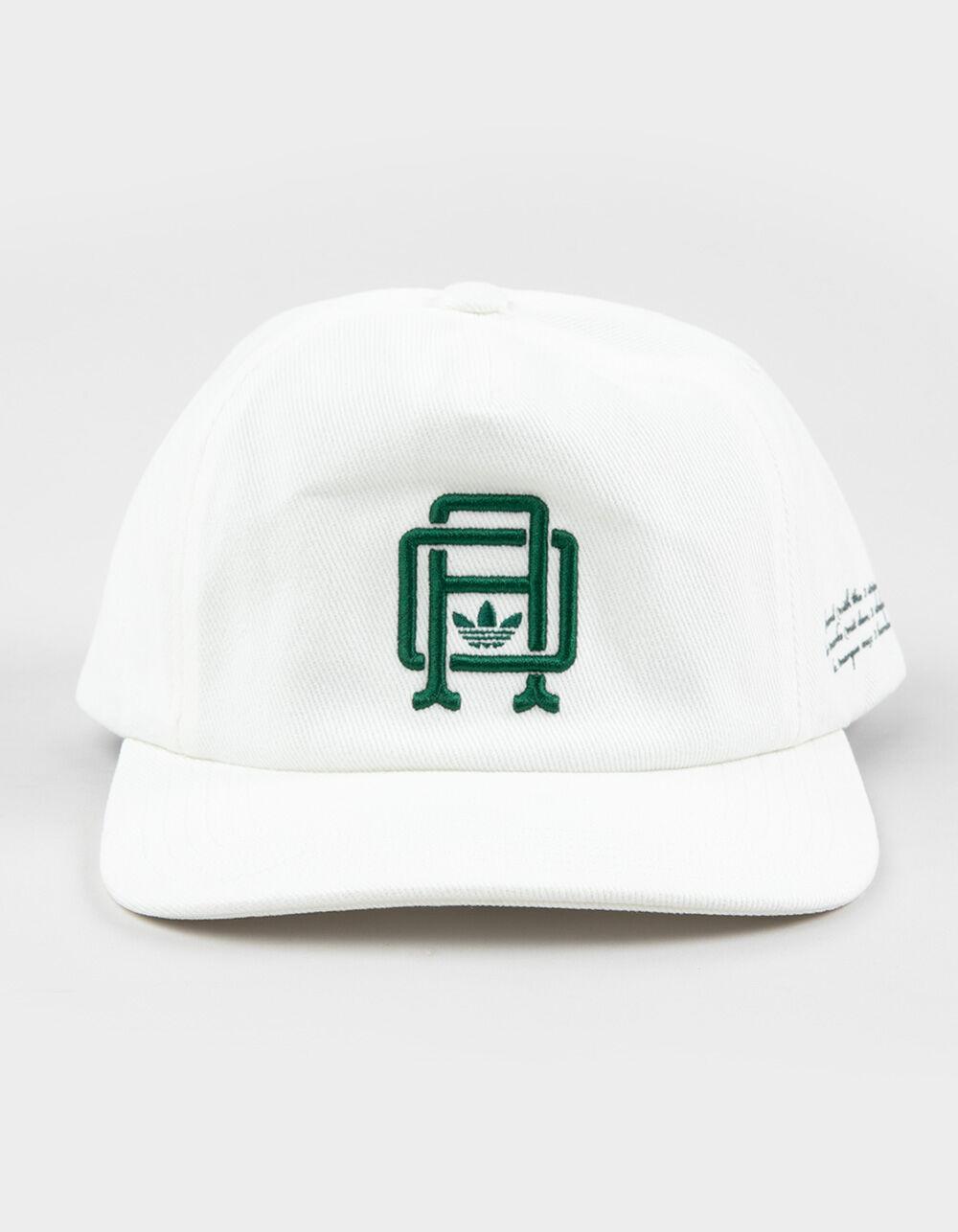 ADIDAS Originals Collegiate Crest 5 Panel Strapback Hat - OFF WHITE Product Image