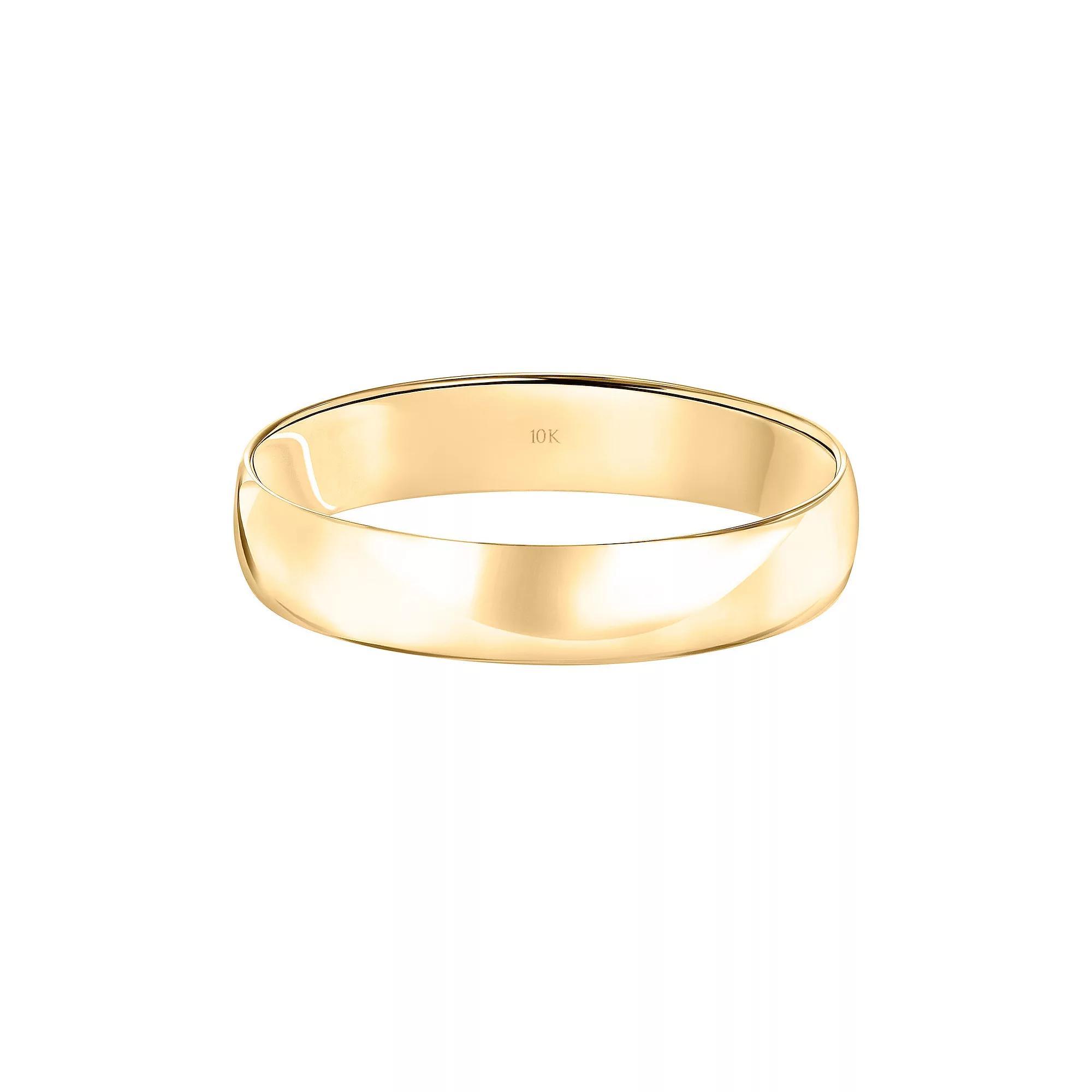 Love Always 10k Gold 4 mm Mens Wedding Band 10k White Gold Product Image