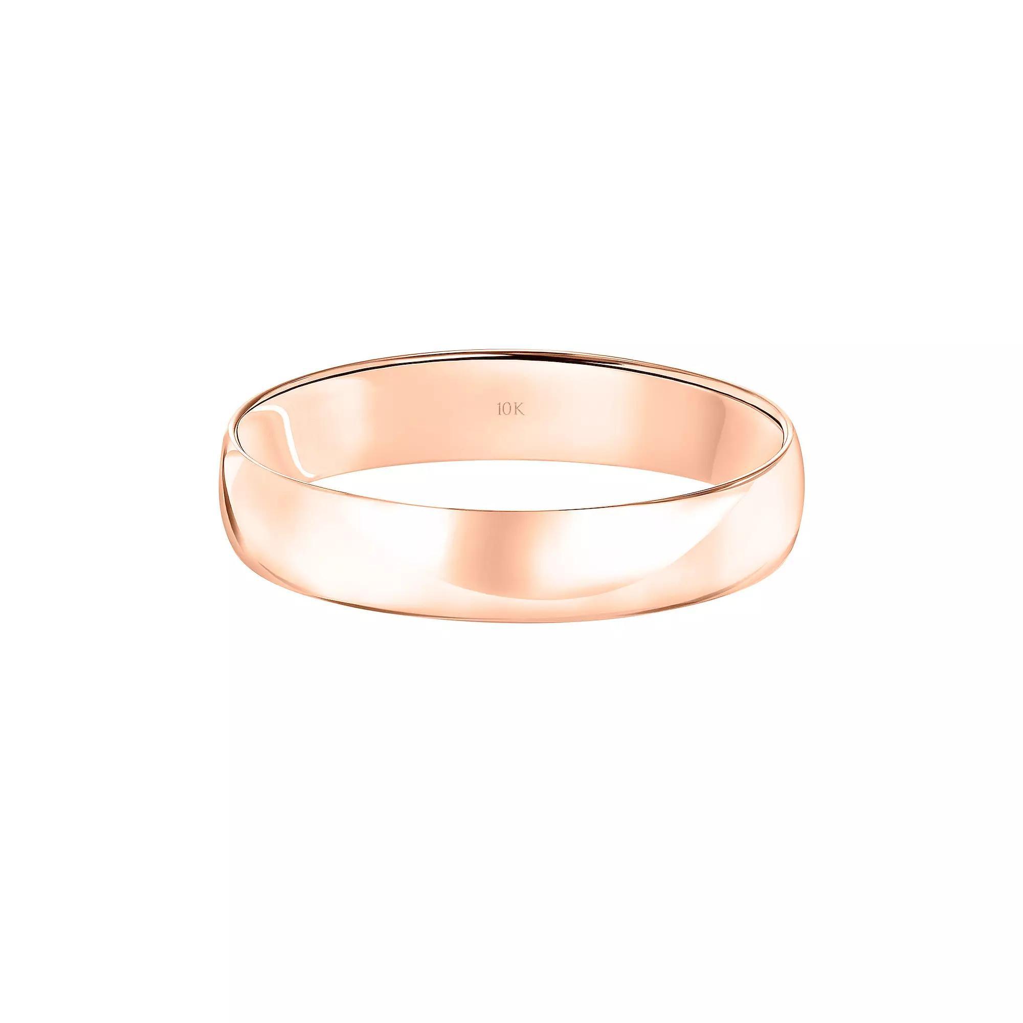 Love Always 10k Gold 4 mm Mens Wedding Band 10k White Gold Product Image