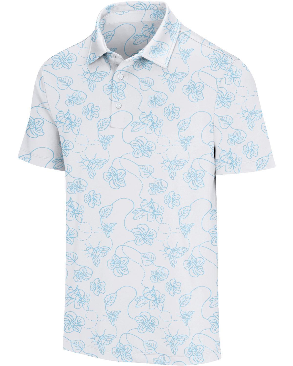 Three Sixty Six Men’s Print Golf Polos Product Image
