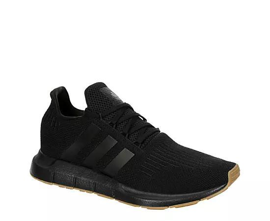 adidas Swift Run 1.0 Men's Casual Running Shoes, Size: 8.5, Black Black Gum Product Image