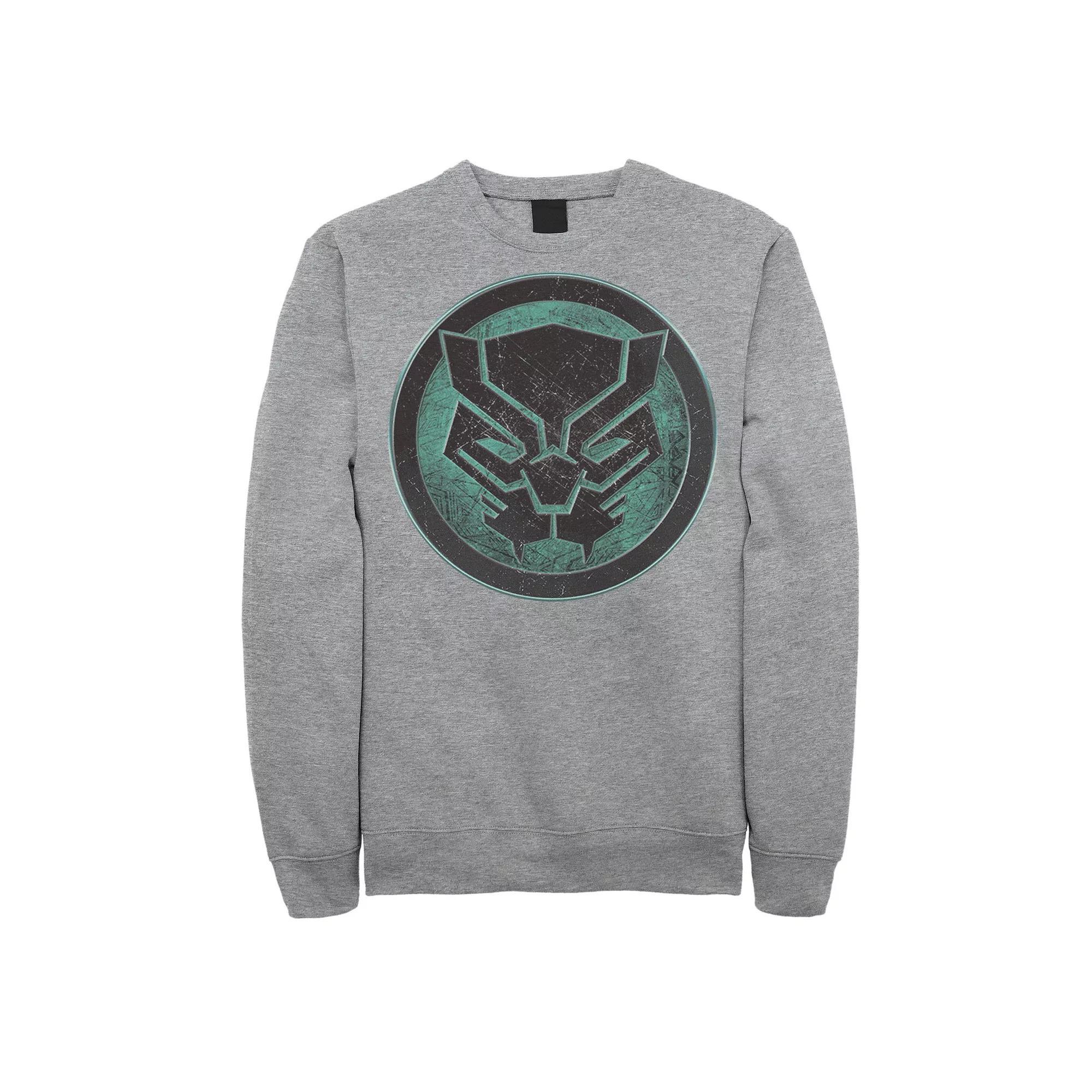 Men's Marvel Avengers Black Panther Symbol Fleece, Size: XL, Athletic Grey Product Image