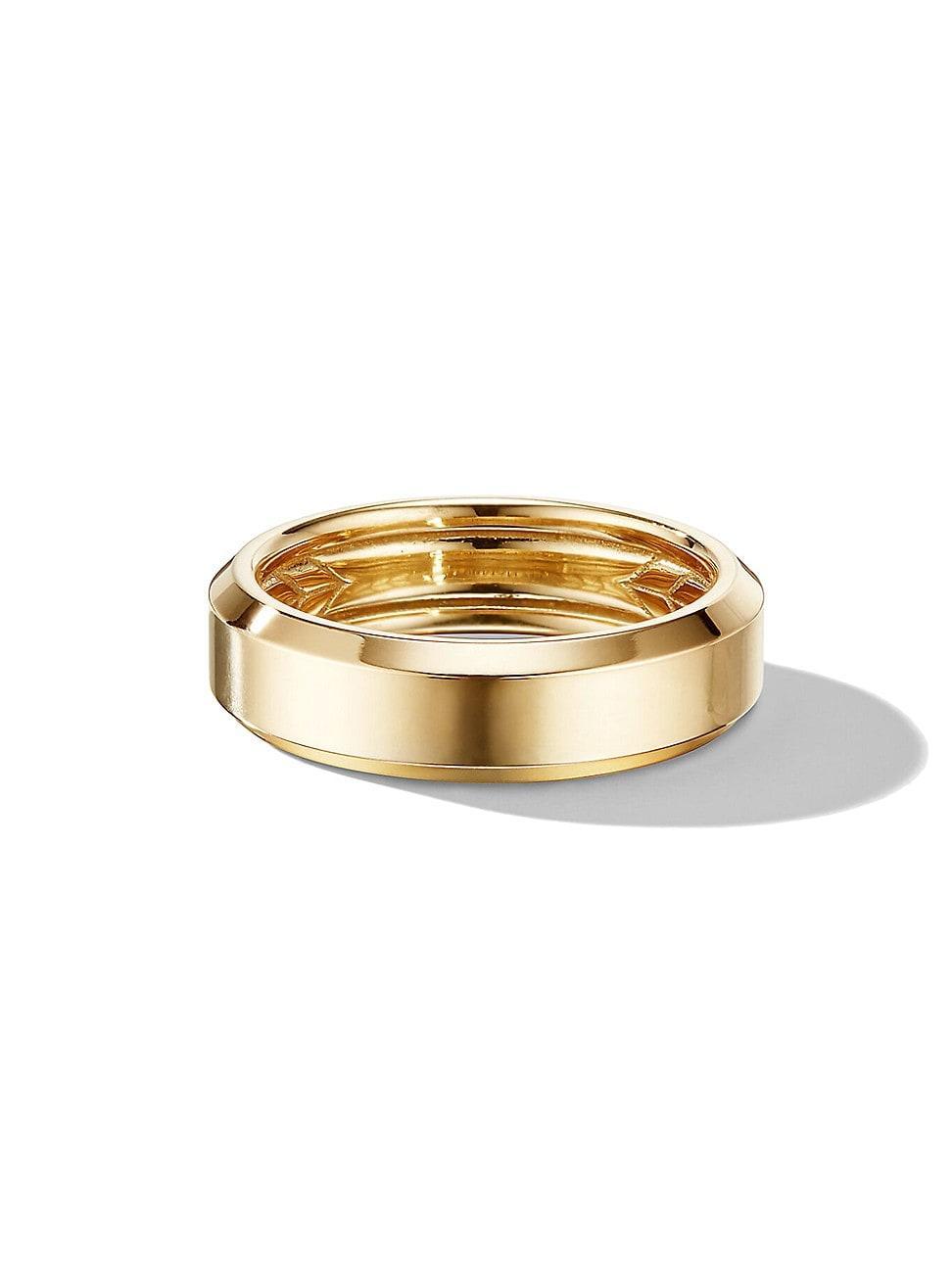David Yurman 18K Yellow Gold Beveled Band Product Image