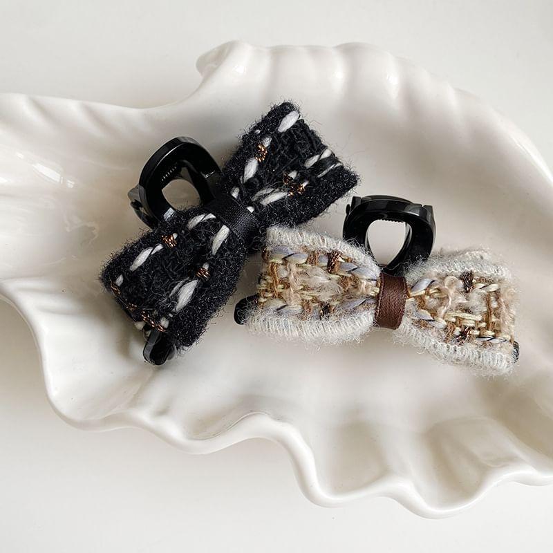 Bow Fabric Hair Claw Clip Product Image