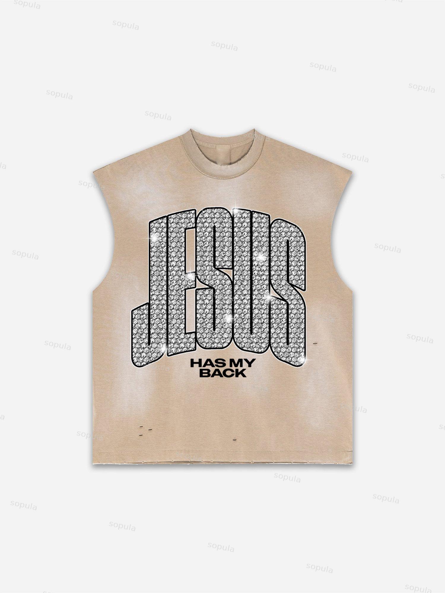 Future World Brainstorming Graphic Print Distressed Tank Top Product Image