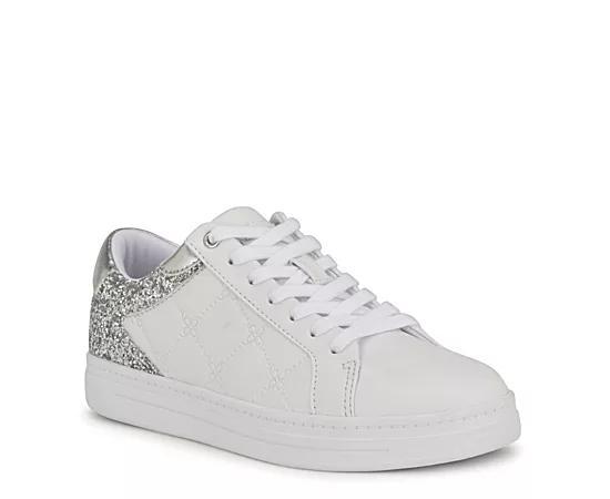 Nine West Paulete Women's Platform Sneakers, Size: 5.5, White Silver Team Product Image