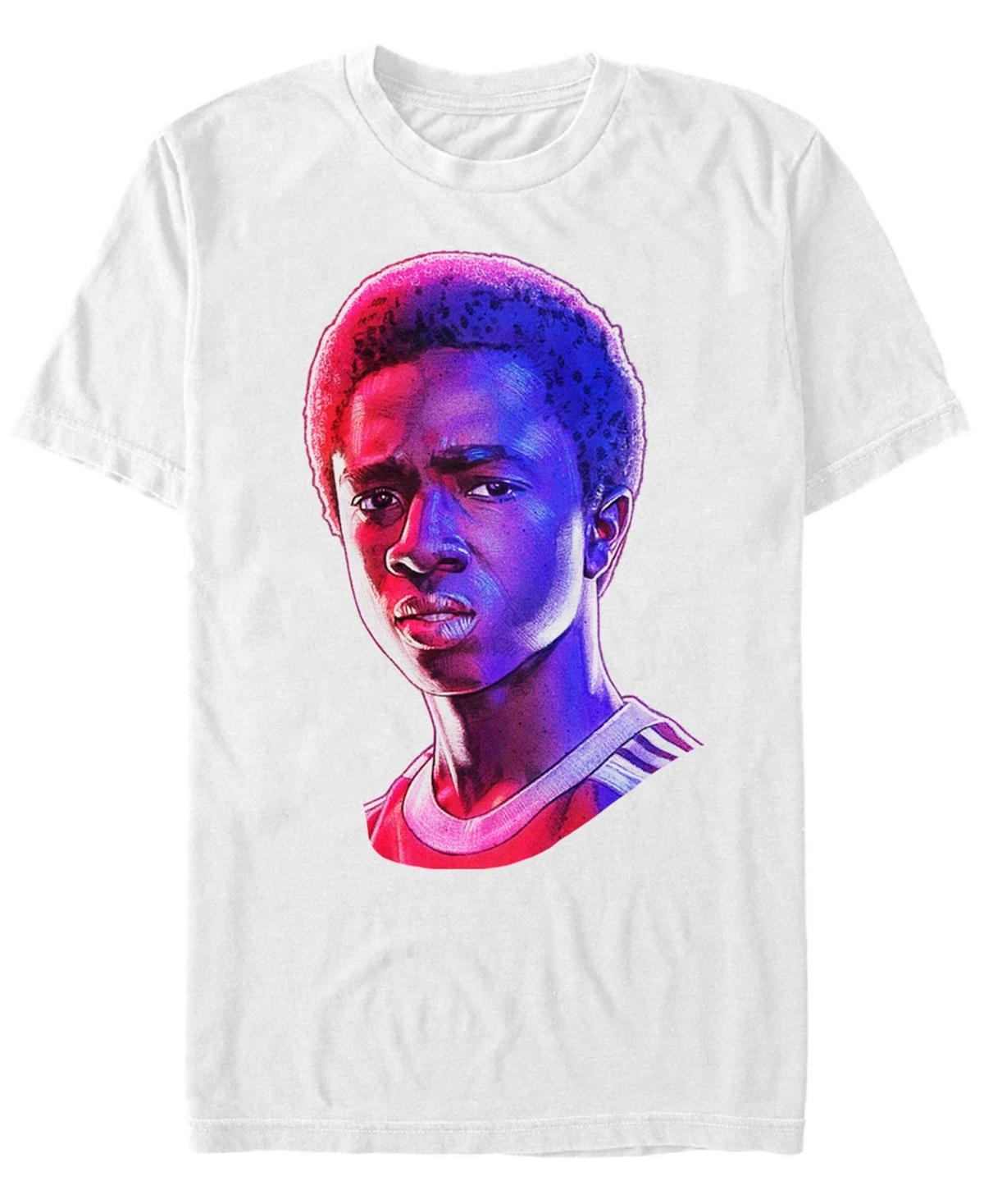 Men's Stranger Things Lucas Rose Tone Portrait Tee, Size: Small, White Product Image