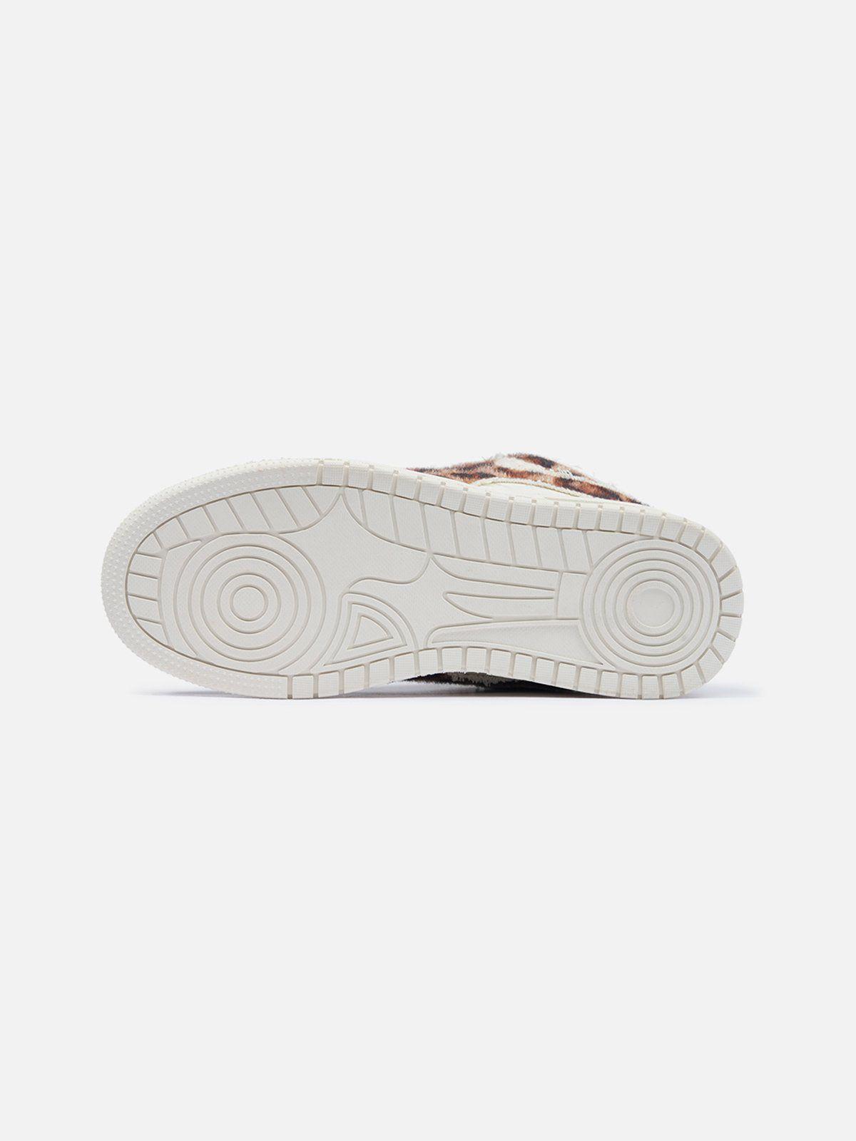 StarryClimb Leopard Print Patchwork Skate Shoes [Recommended By @regi._.mac] Product Image