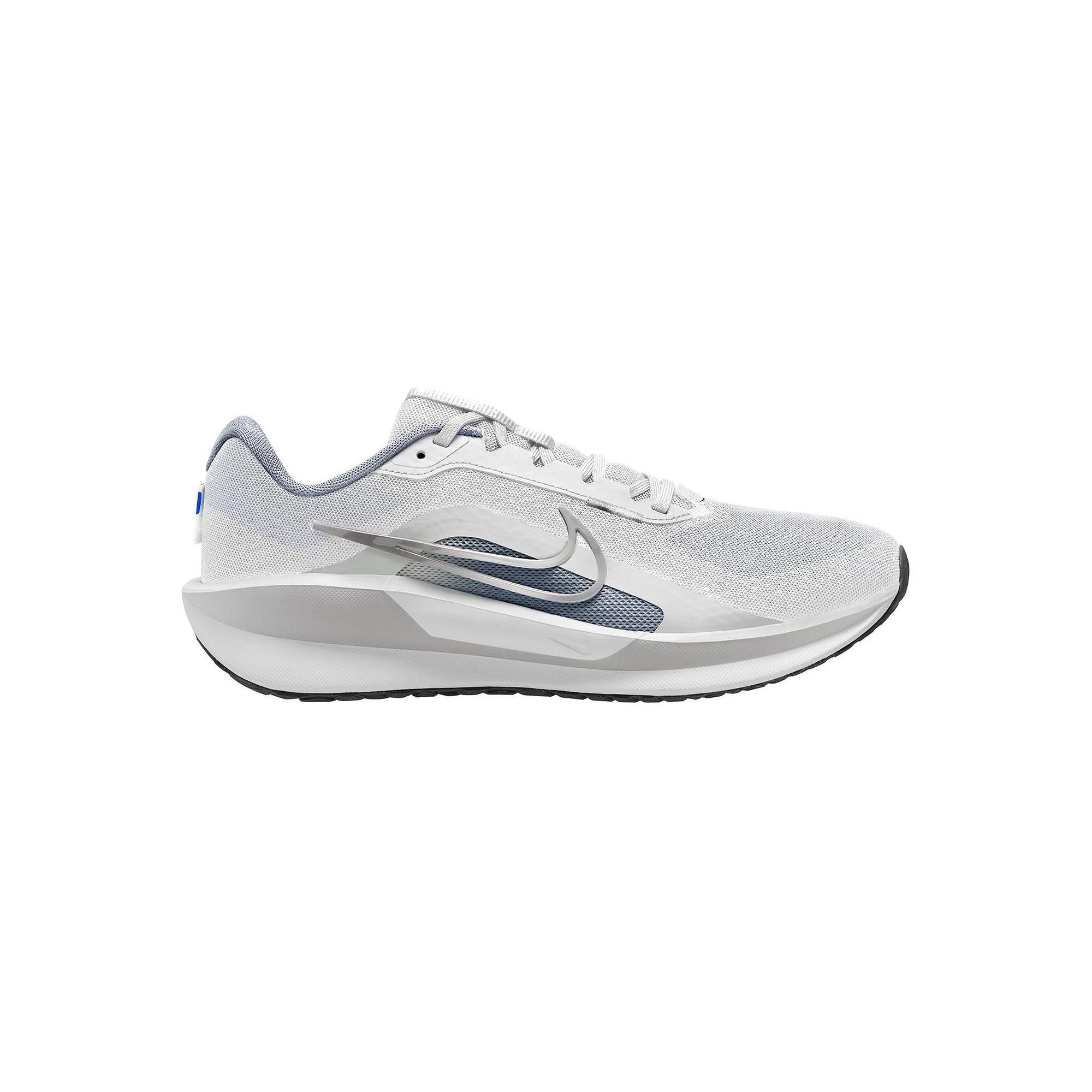 Nike Downshifter 13 Men's Road Running Shoes, Size: 15, White Grey Silver Product Image
