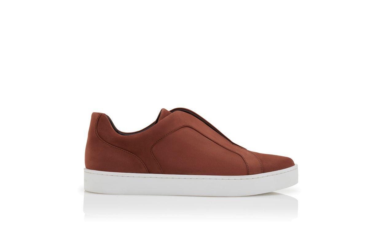 AGILIO Brown Calf Leather Sneakers Product Image