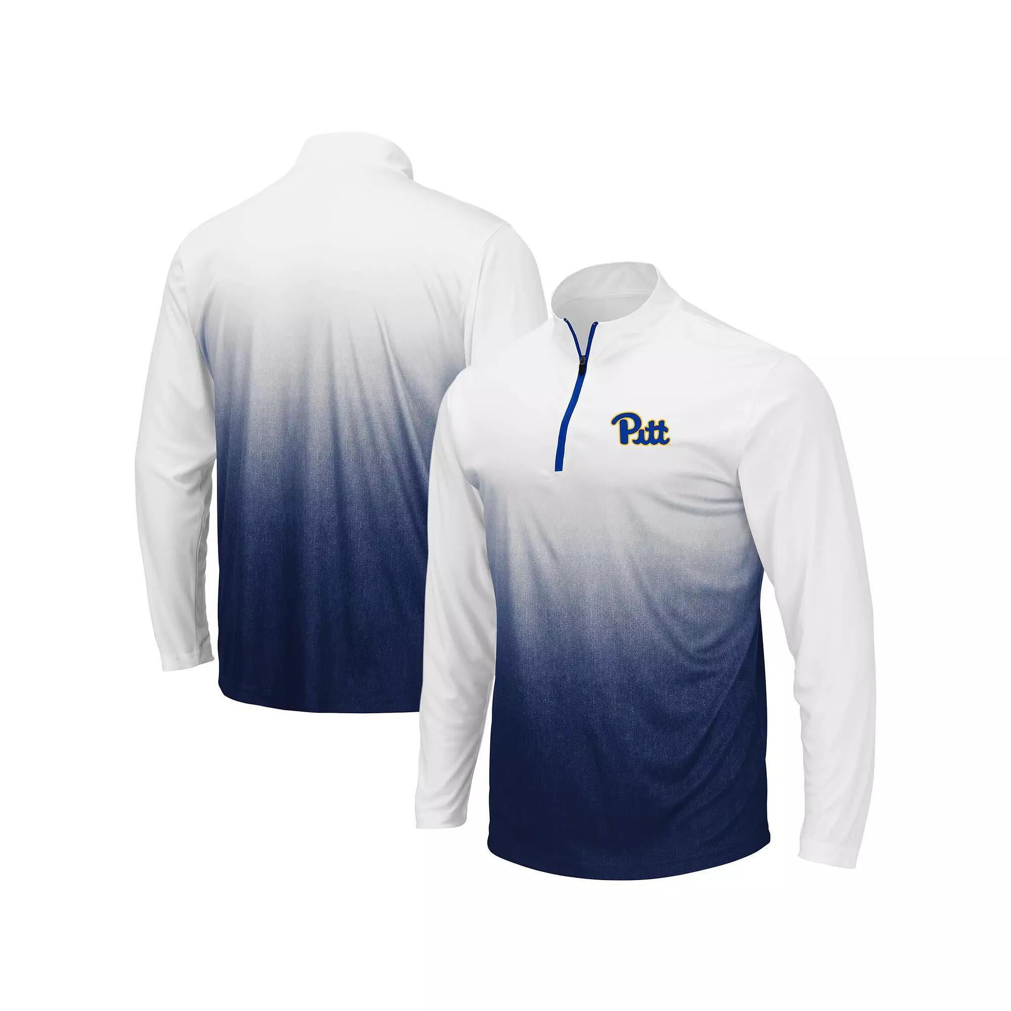 Men's Colosseum Navy Pitt Panthers Magic Team Logo Quarter-Zip Jacket, Size: Medium, Blue Product Image