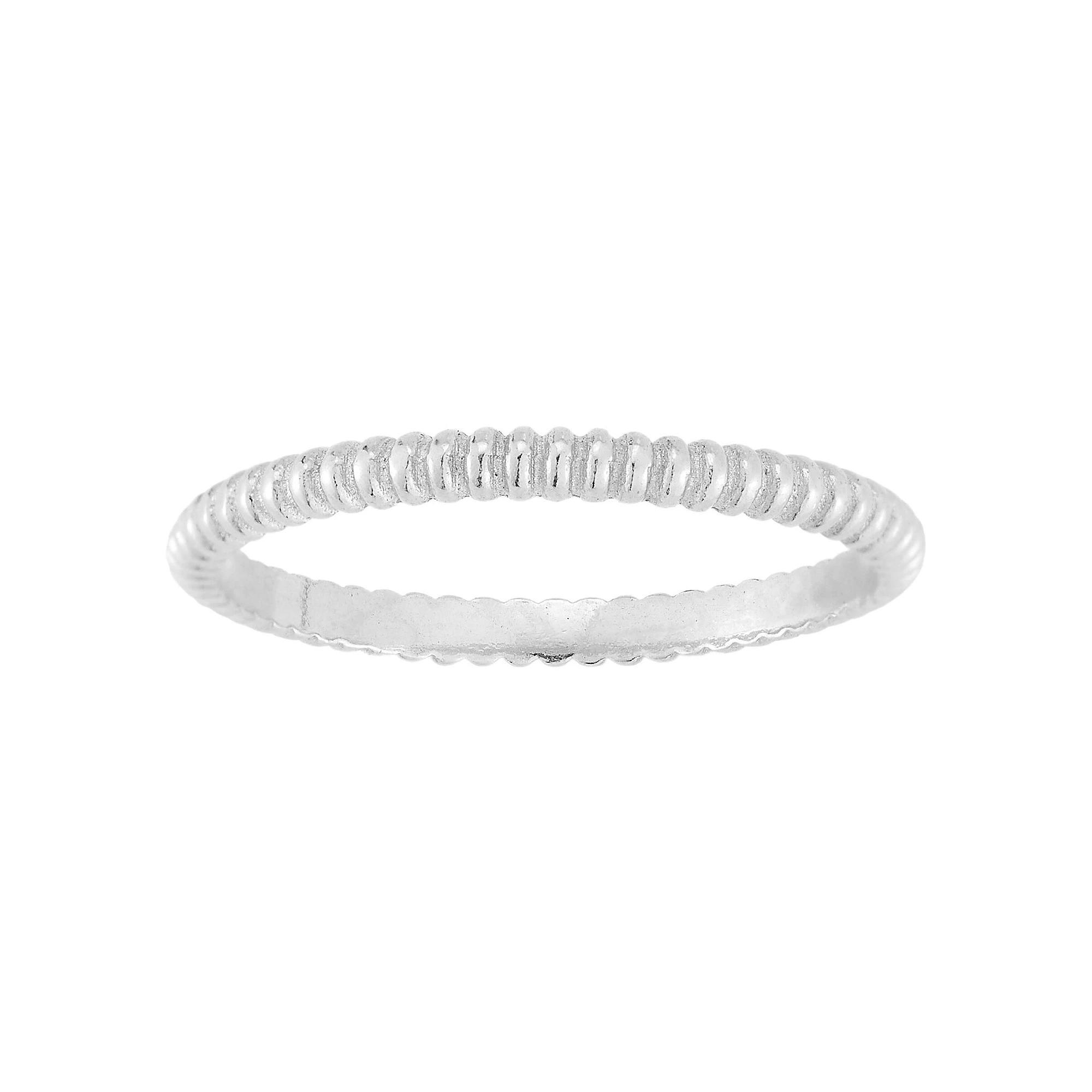 Sunkissed Sterling Twist Ring Set, Women's, Size: 7, Silver Tone Product Image