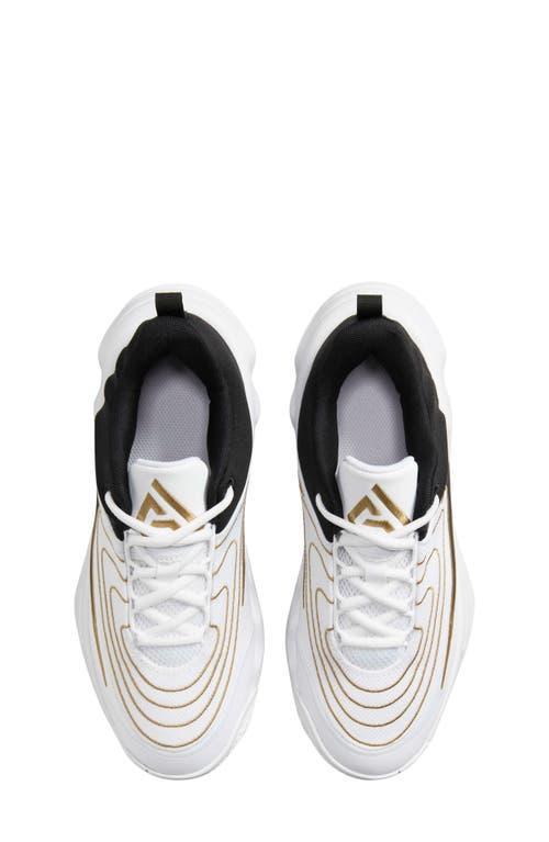 Nike Giannis Immortality 4 Kids Basketball Shoes, Boy's, Size: 2, Grey Gold Product Image