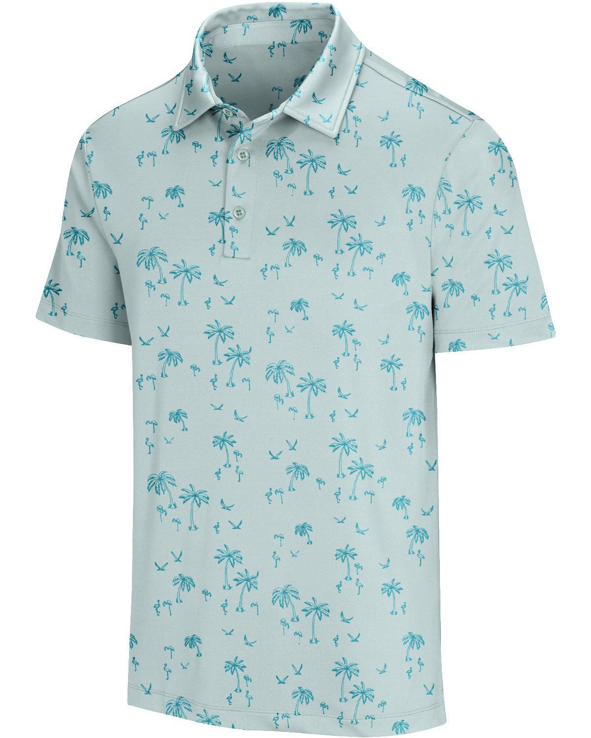 Three Sixty Six Men’s Print Golf Polos Product Image