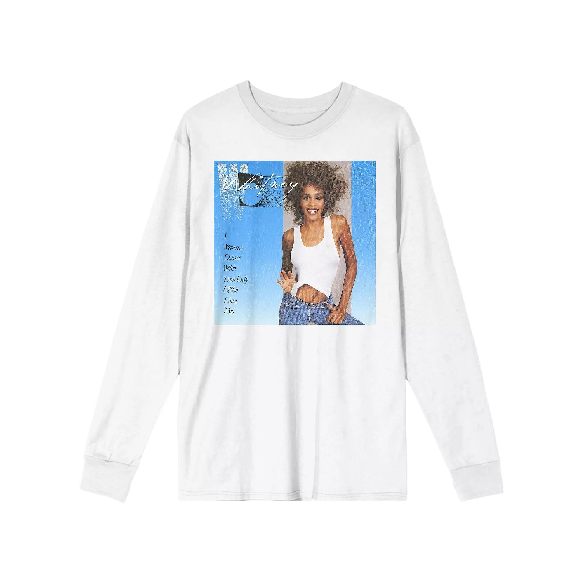 Men's Whitney Houston Wanna Dance Tee, Size: Medium, White Product Image