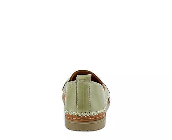 Spring Step Ingrid Women's Leather Loafers, Size: 39, Olive Green Product Image