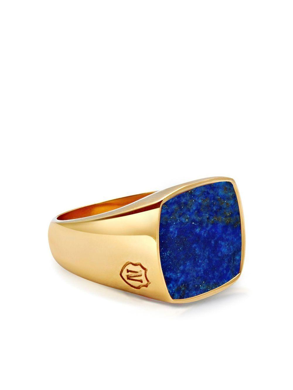 blue lapis signet ring Product Image
