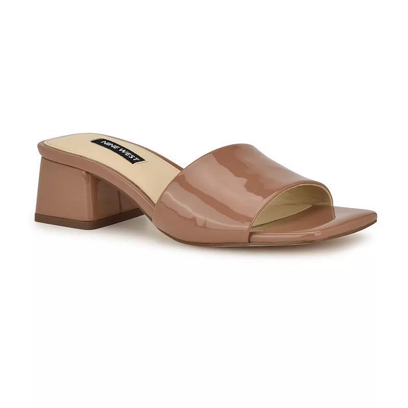 Nine West Bamsy Women's Slip-On Dress Sandals, Size: 7, Black Satin Product Image