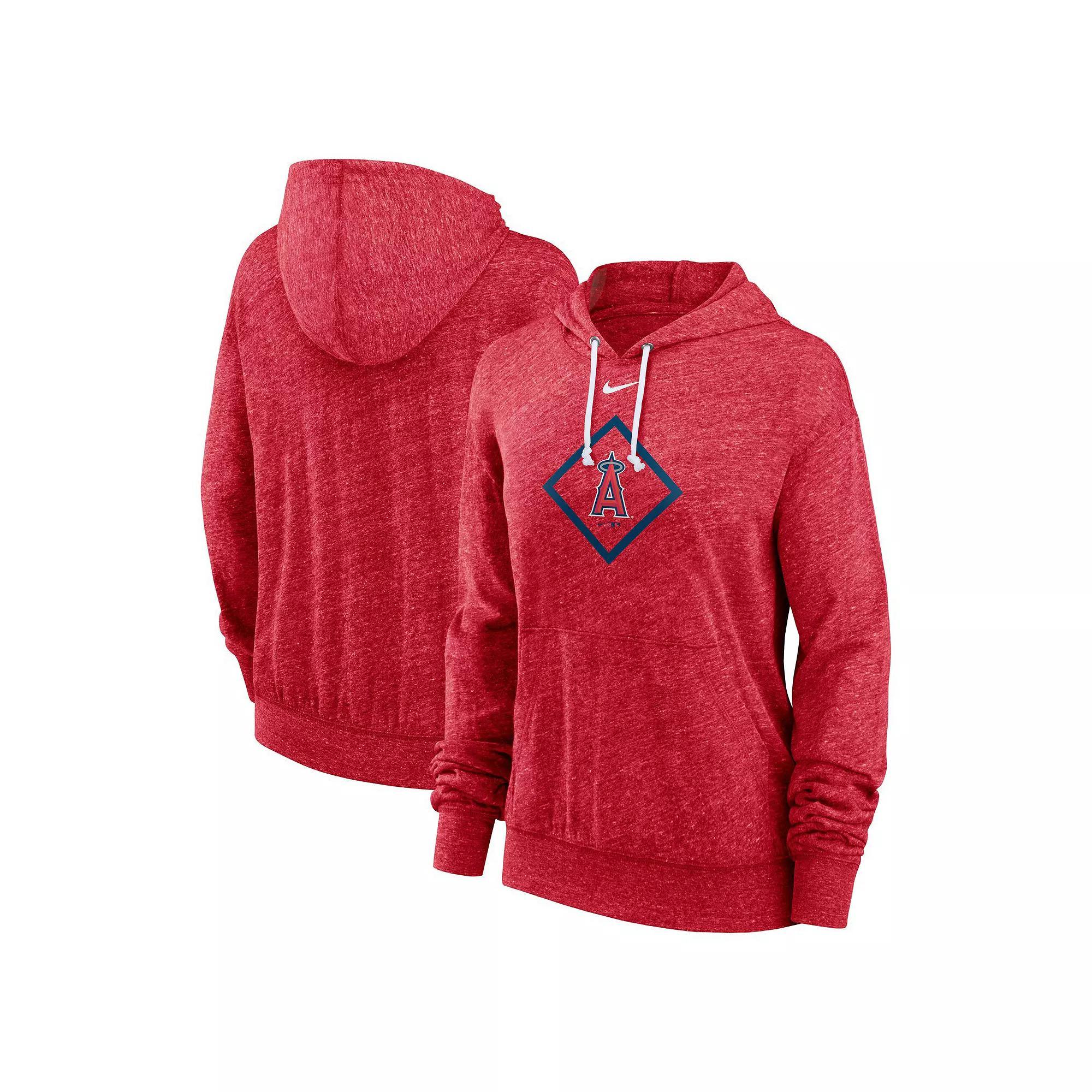 Women's Nike Red Washington Nationals Diamond Icon Gym Vintage Lightweight Hooded Top, Size: Medium Product Image