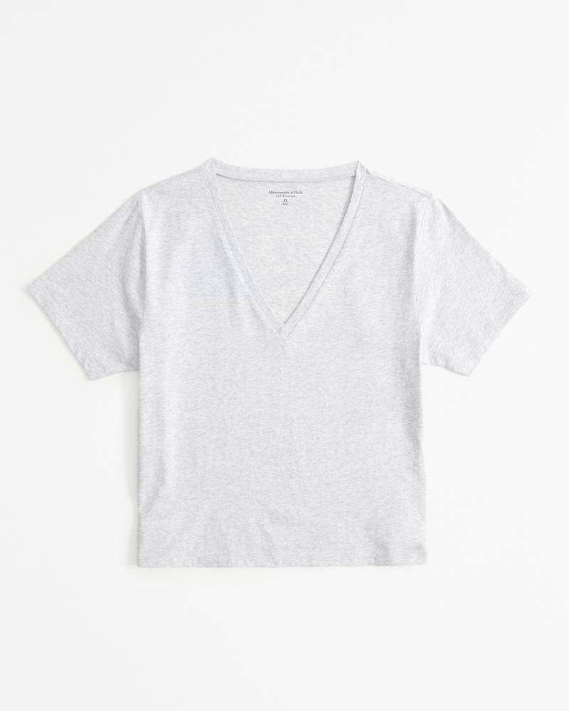 Premium Polished V-Neck Relaxed Tee Product Image