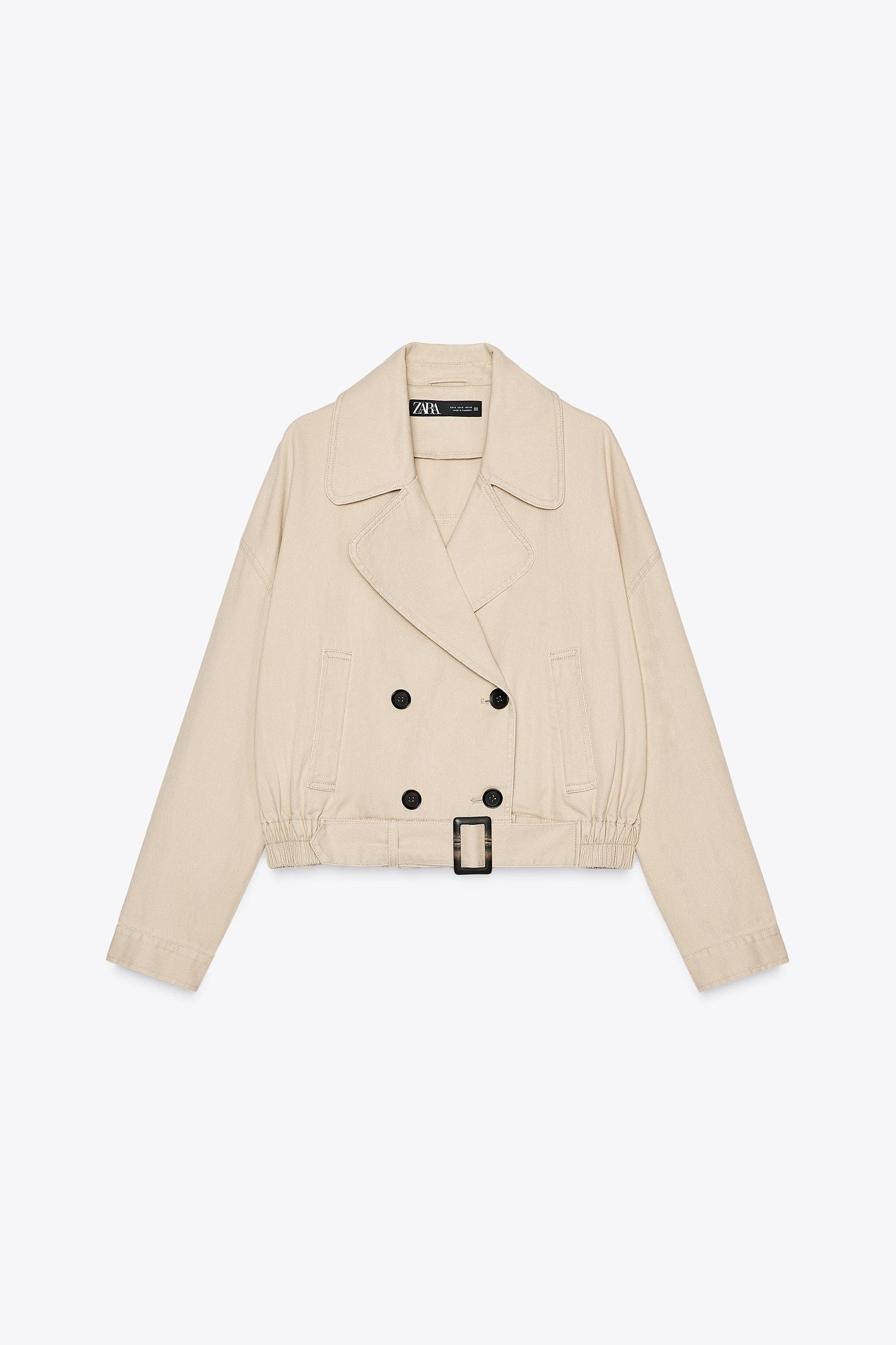 ELASTIC HEM CROPPED JACKET Product Image