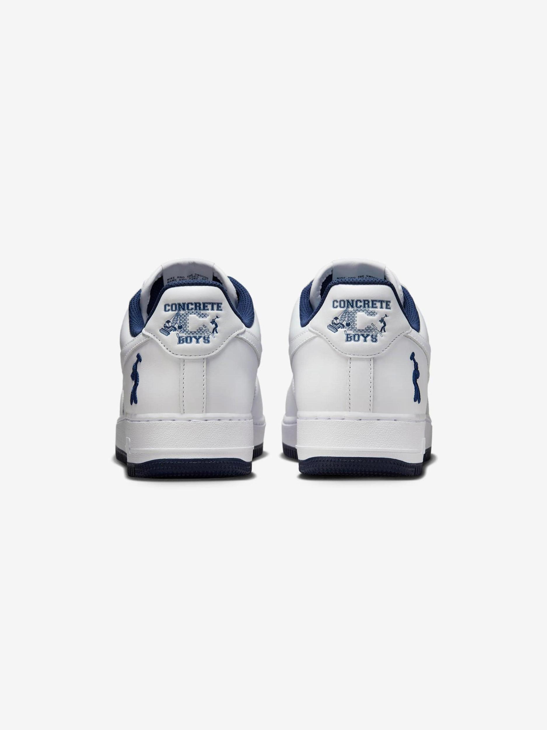 Nike Us Force 1 (WHITE/WHITE-MIDNIGHT NAVY-DK POWDER BLUE) Product Image