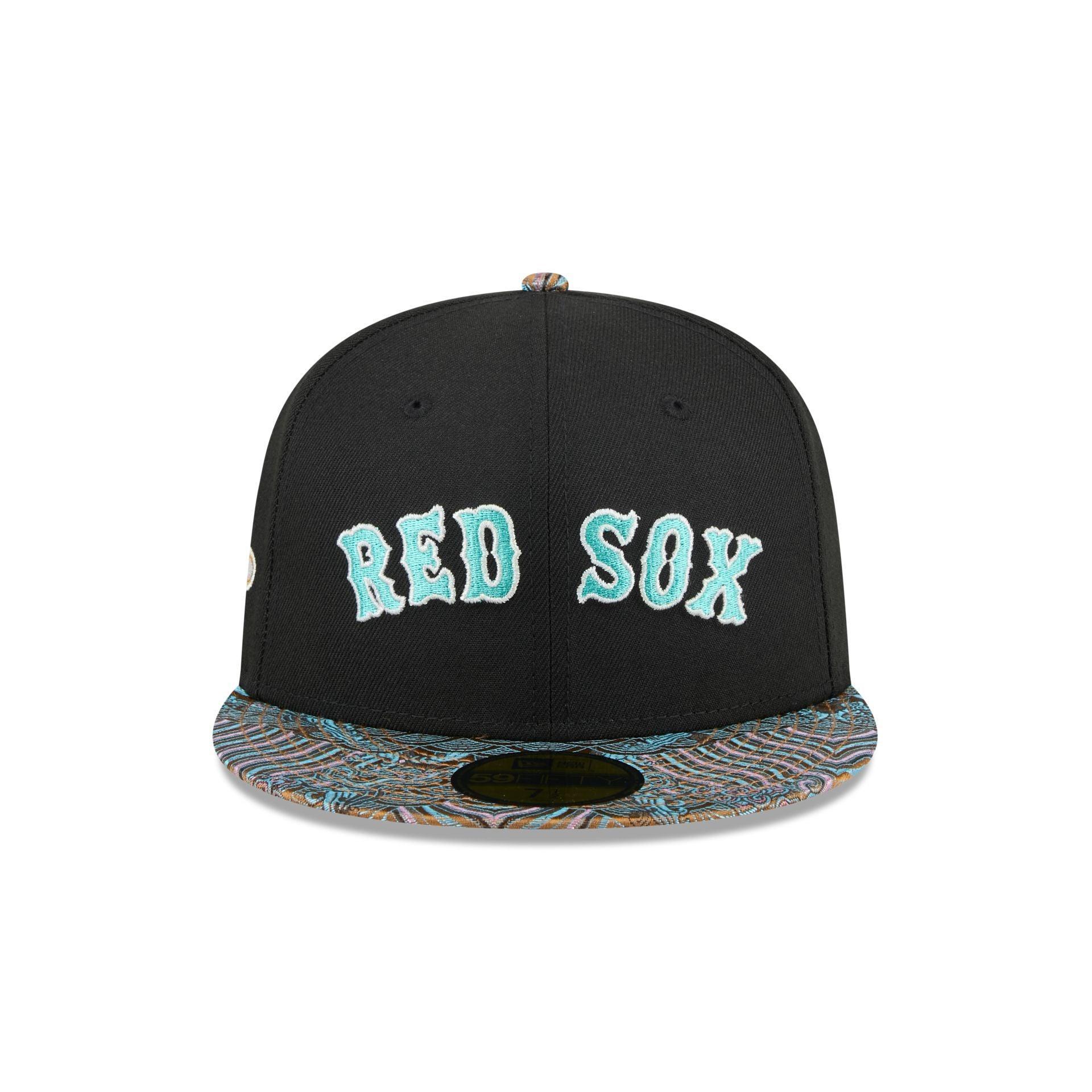 Just Caps Jacquard Visor Boston Red Sox 59FIFTY Fitted Hat Male Product Image