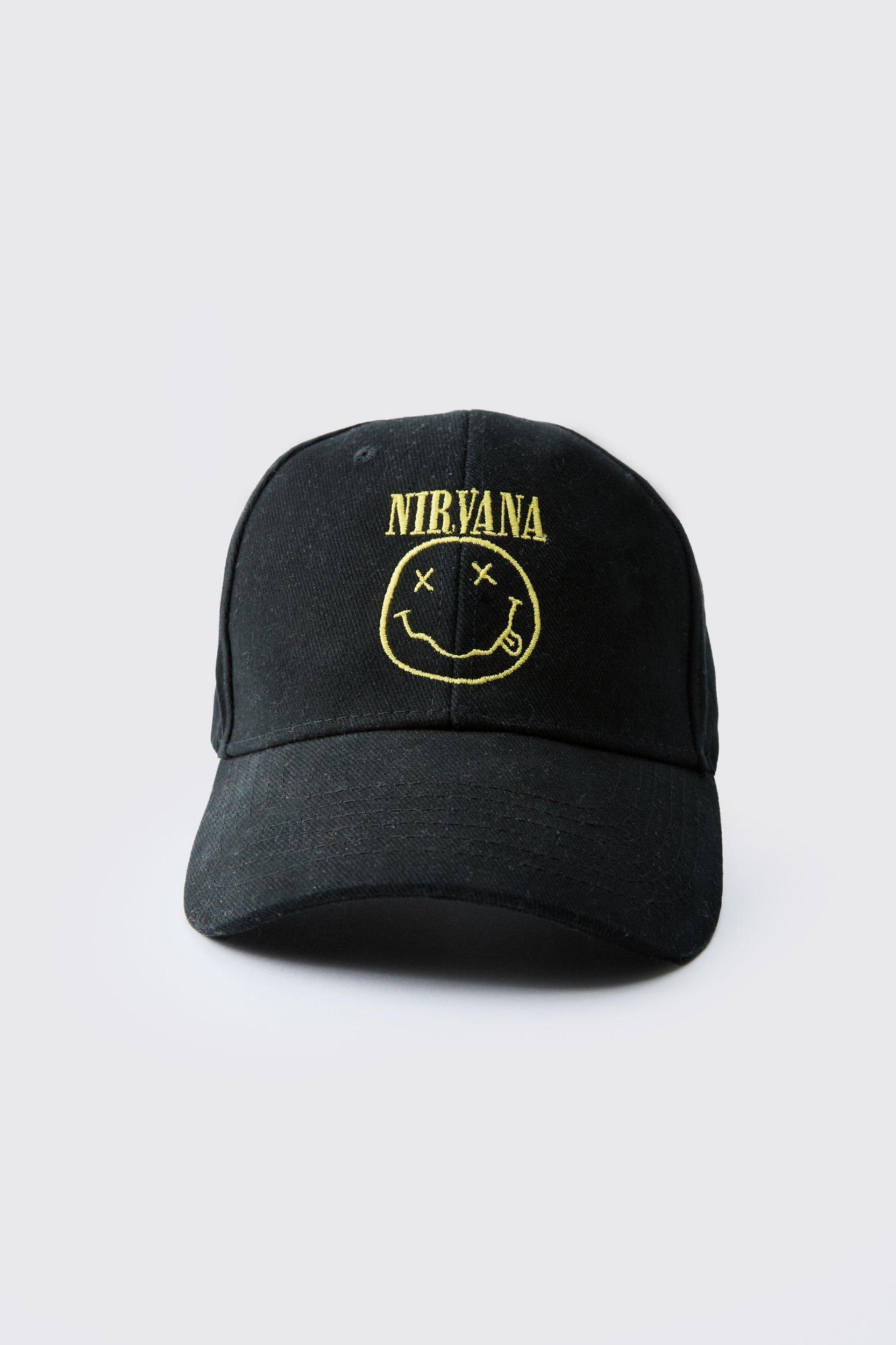 Nirvana Licence Cap | boohooMAN USA Product Image
